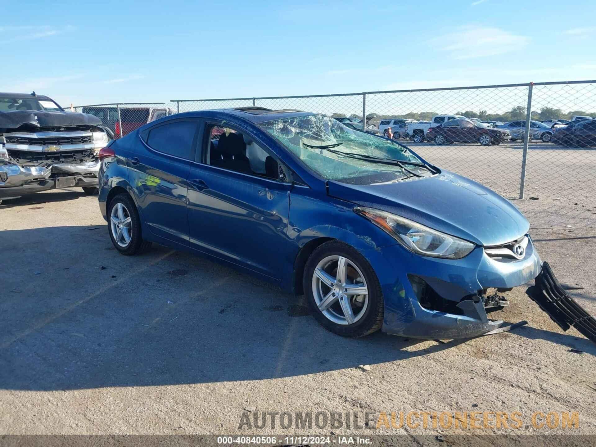 KMHDH4AE8GU564487 HYUNDAI ELANTRA 2016