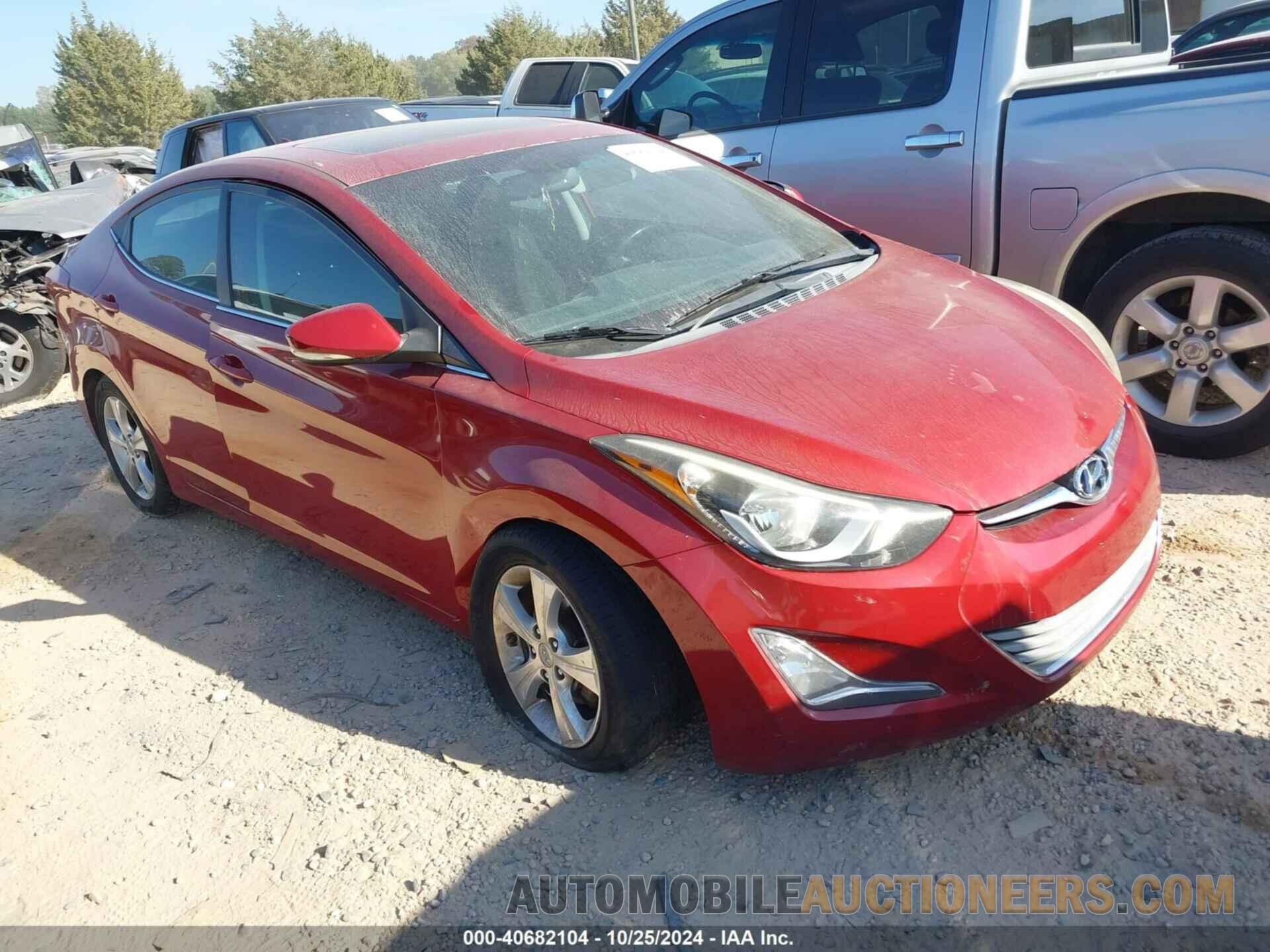 KMHDH4AE8GU619374 HYUNDAI ELANTRA 2016