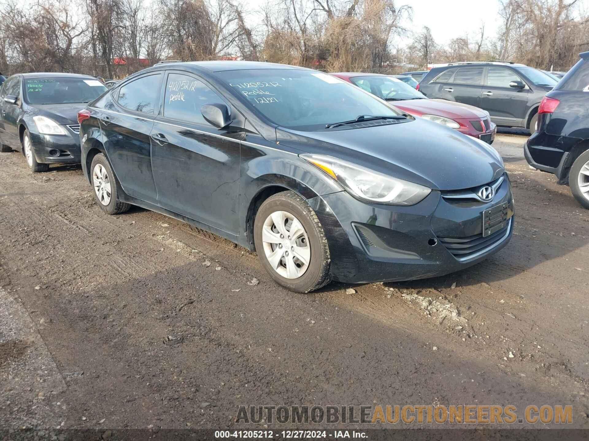 KMHDH4AE9GU545463 HYUNDAI ELANTRA 2016