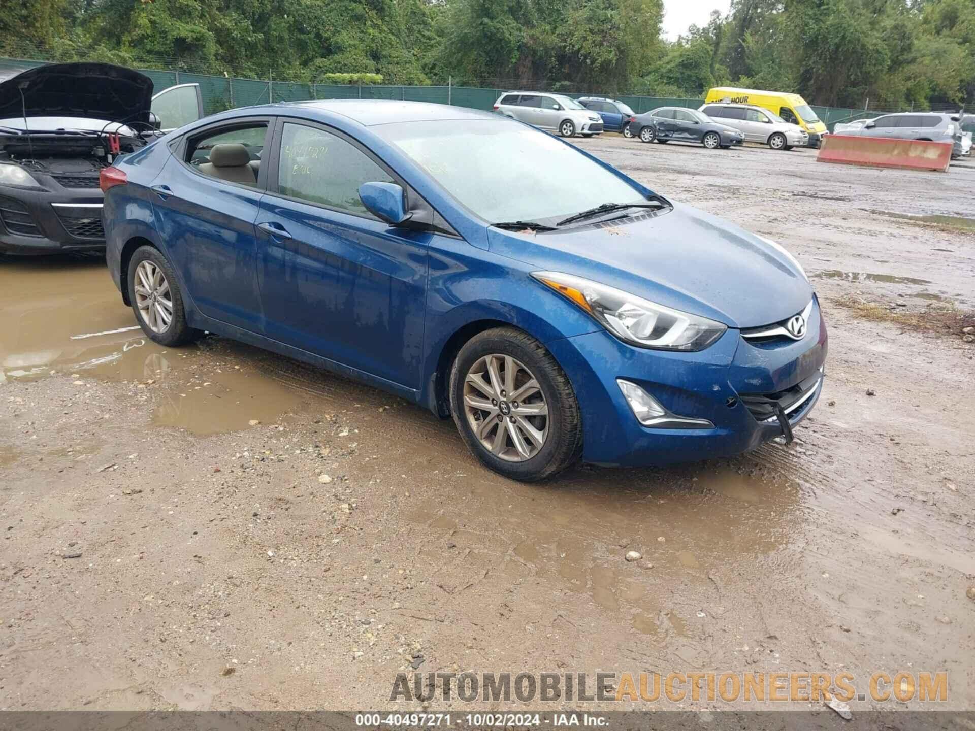 KMHDH4AE9GU556995 HYUNDAI ELANTRA 2016