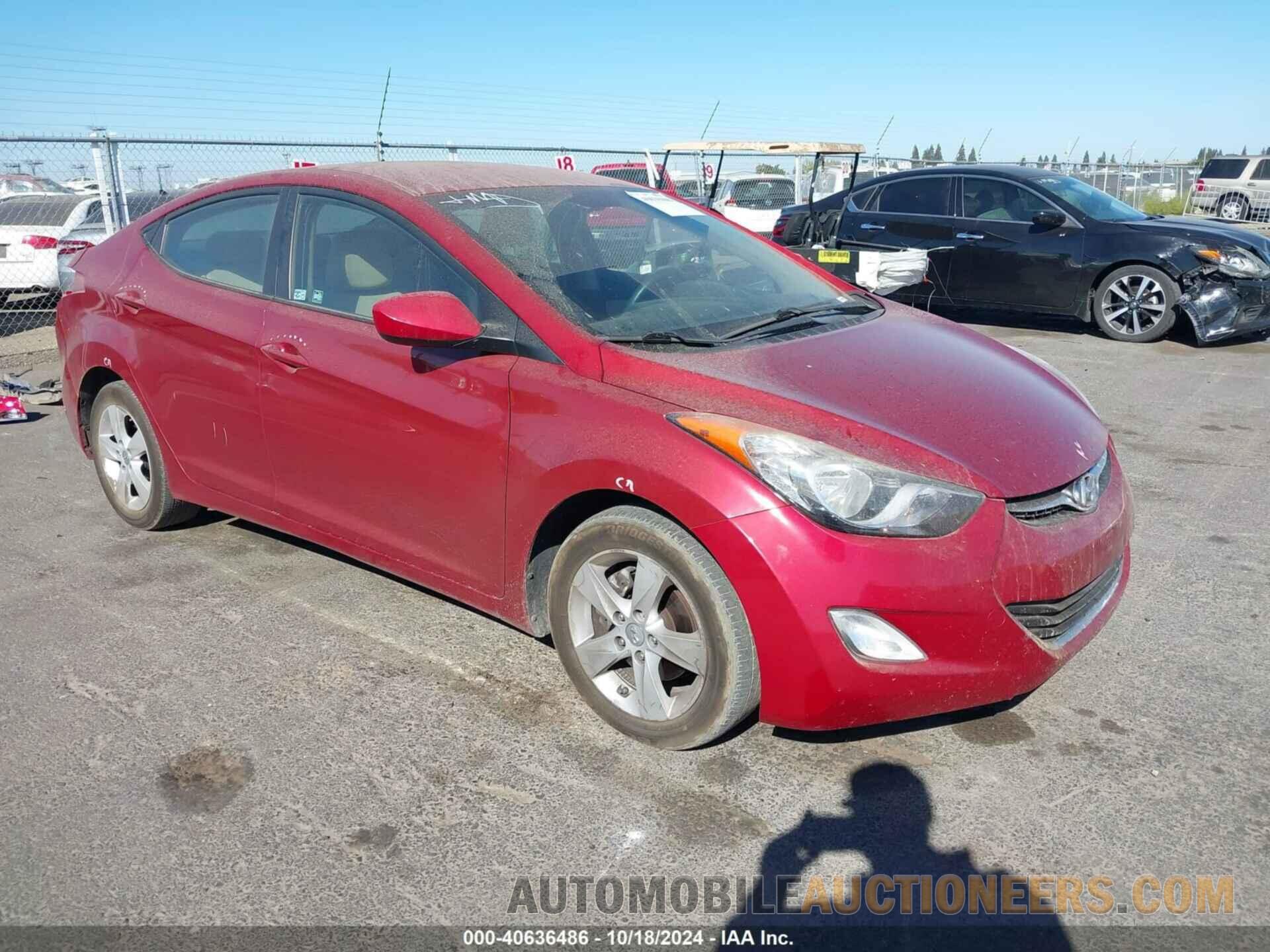 KMHDH4AEXCU327087 HYUNDAI ELANTRA 2012