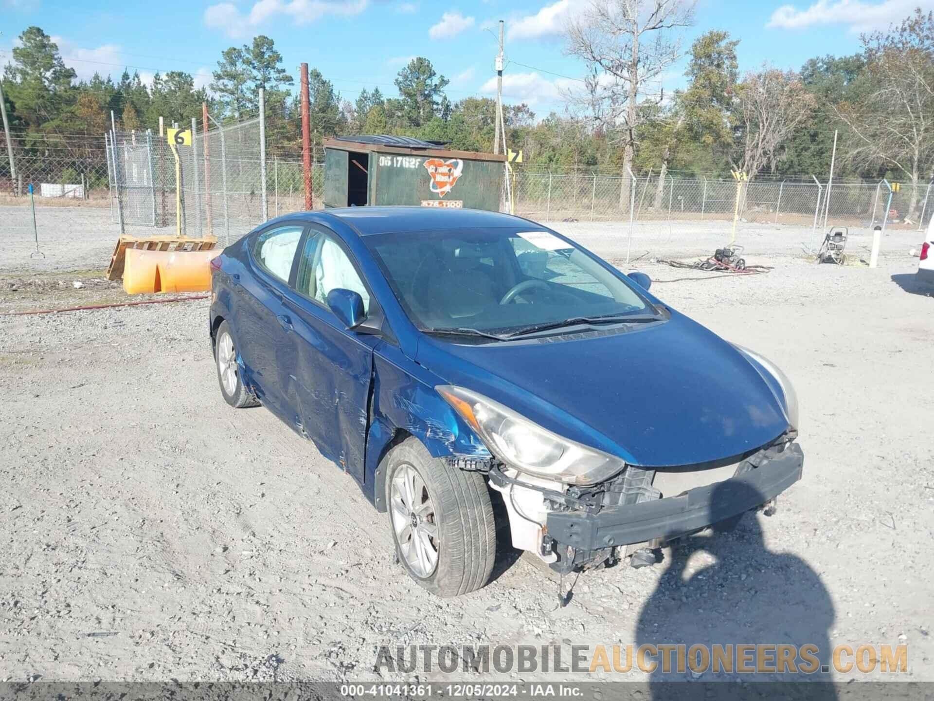 KMHDH4AEXEU151919 HYUNDAI ELANTRA 2014