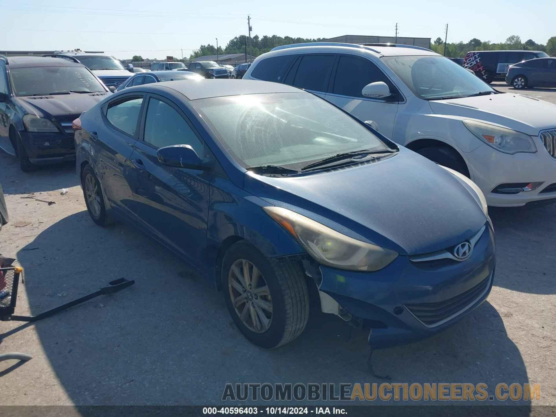 KMHDH4AEXEU158546 HYUNDAI ELANTRA 2014