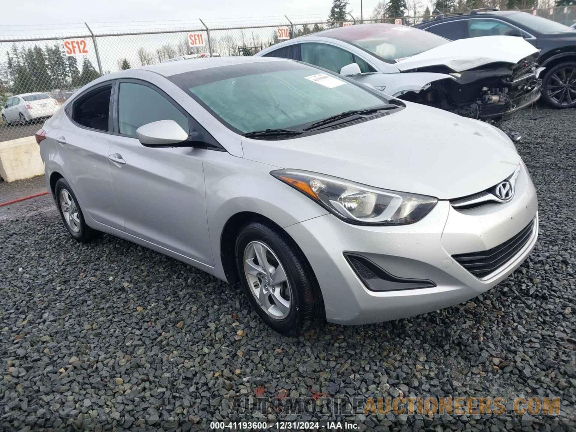 KMHDH4AEXFU393403 HYUNDAI ELANTRA 2015