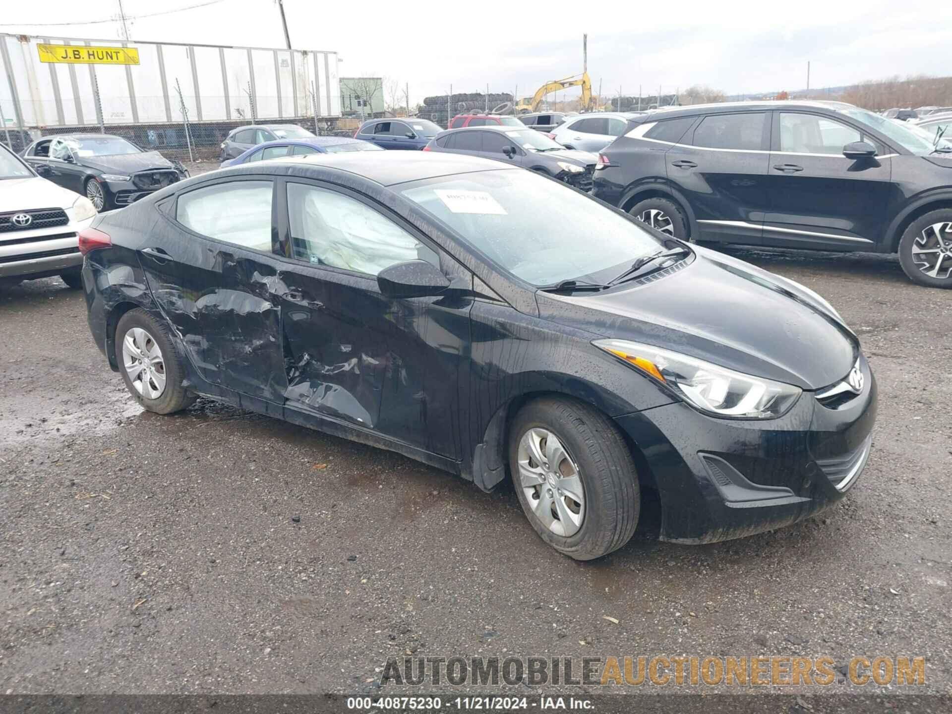 KMHDH4AEXGU544080 HYUNDAI ELANTRA 2016