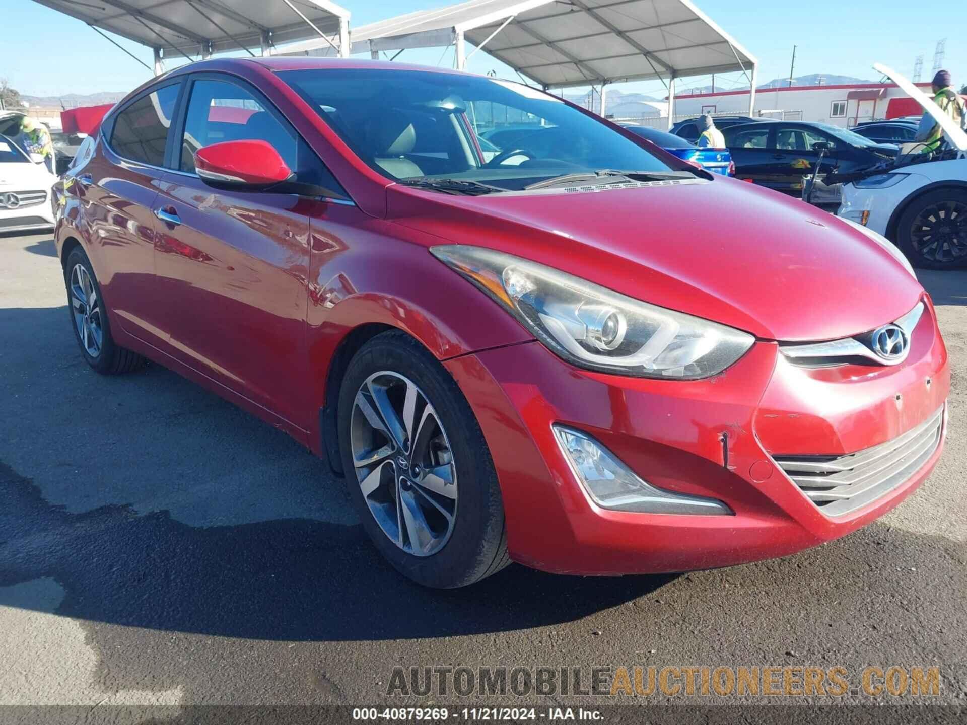 KMHDH4AEXGU572283 HYUNDAI ELANTRA 2016