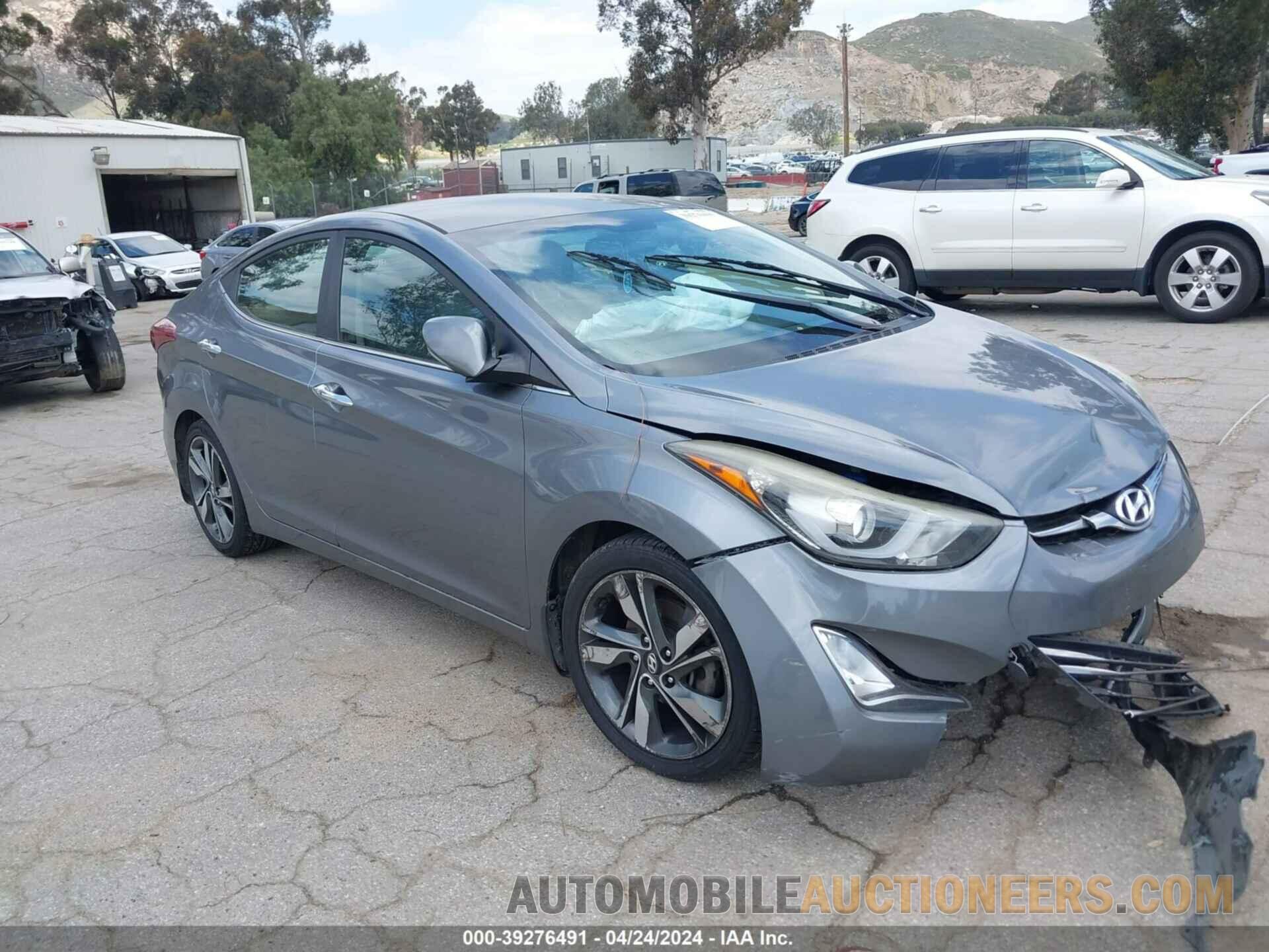 KMHDH4AEXGU597166 HYUNDAI ELANTRA 2016