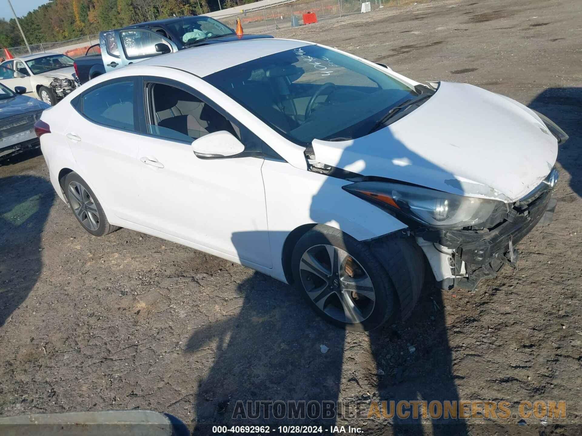 KMHDH4AH2GU531298 HYUNDAI ELANTRA 2016