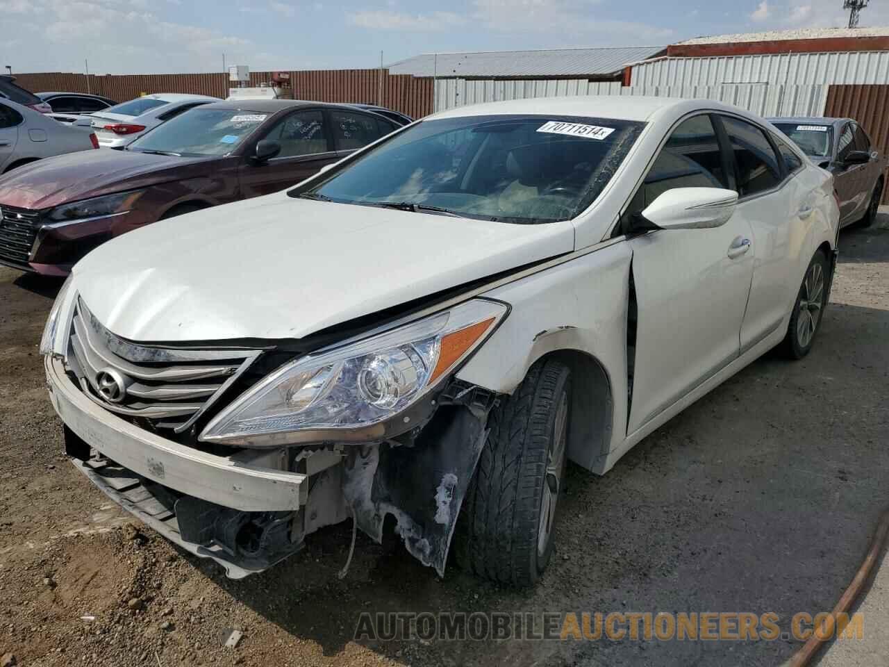 KMHFG4JG8GA518625 HYUNDAI AZERA 2016