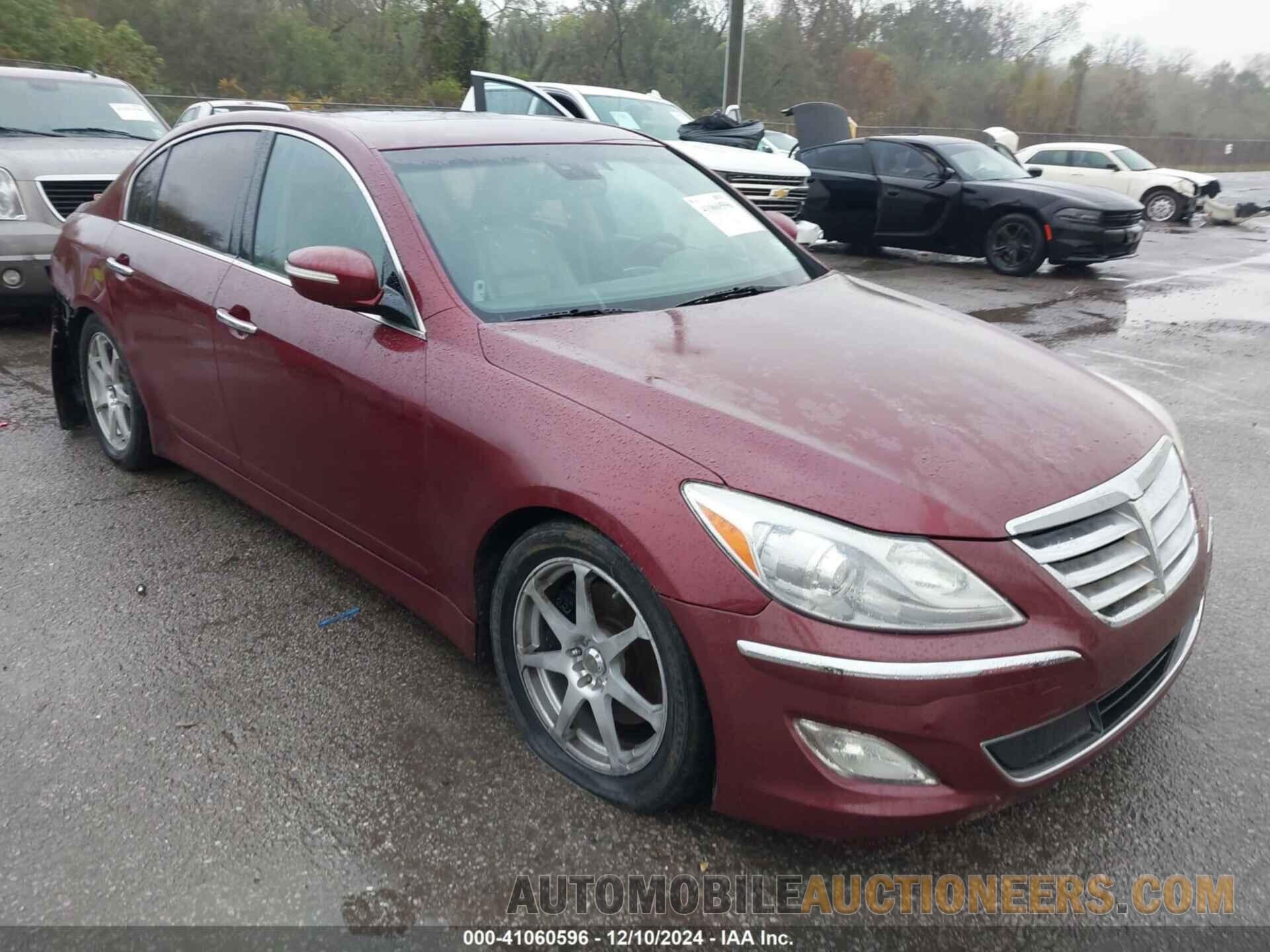 KMHGC4DD8CU169279 HYUNDAI GENESIS 2012