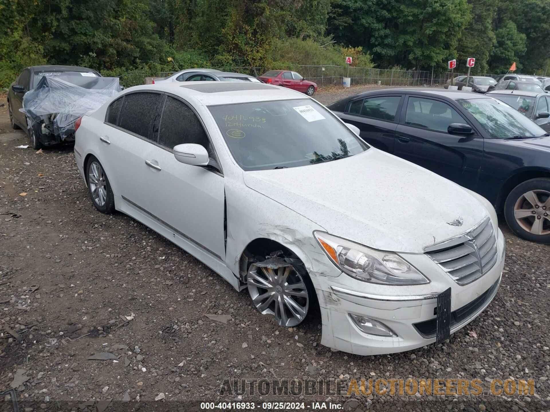 KMHGC4DF4CU167434 HYUNDAI GENESIS 2012