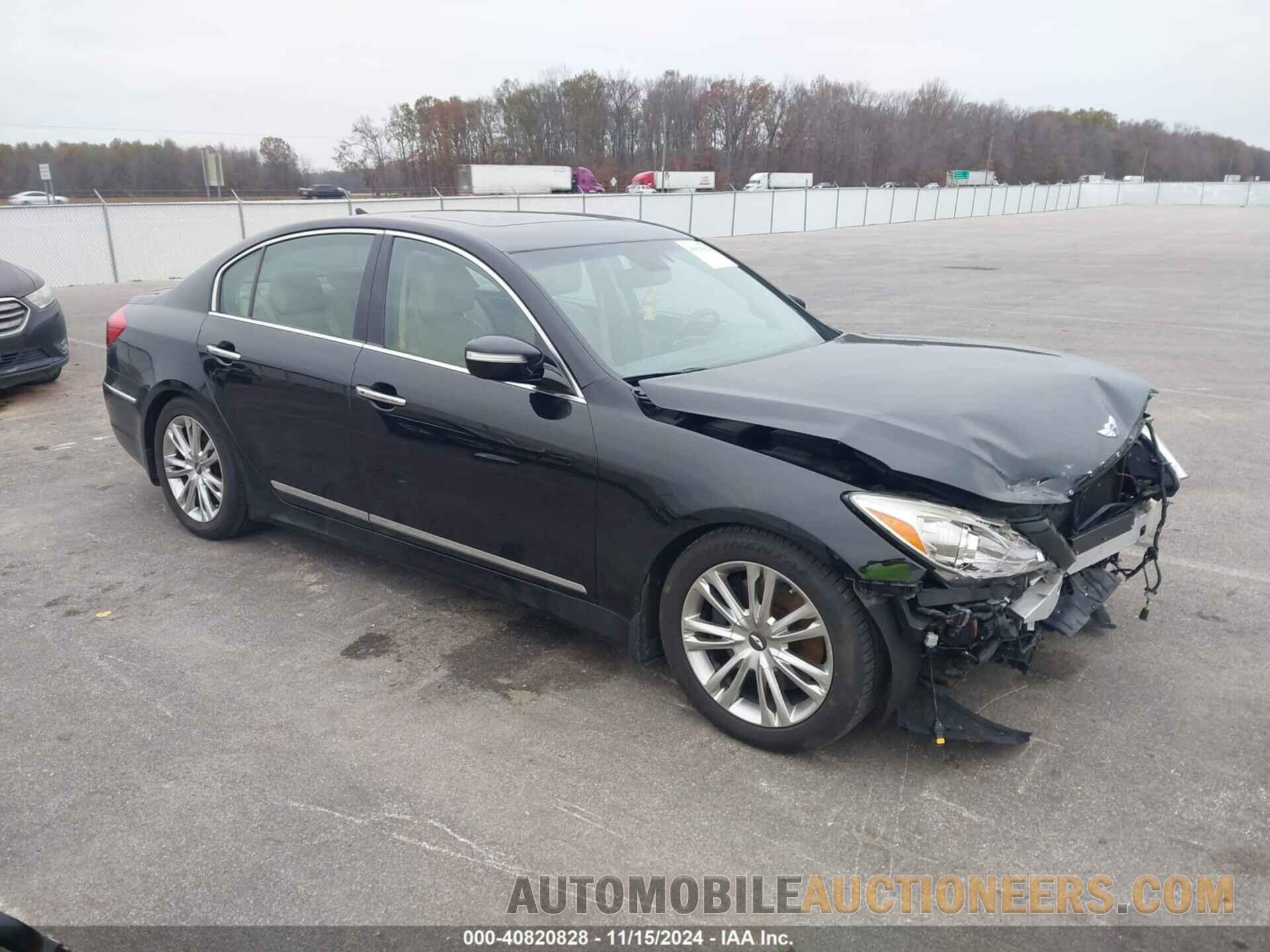 KMHGC4DF7CU205240 HYUNDAI GENESIS 2012