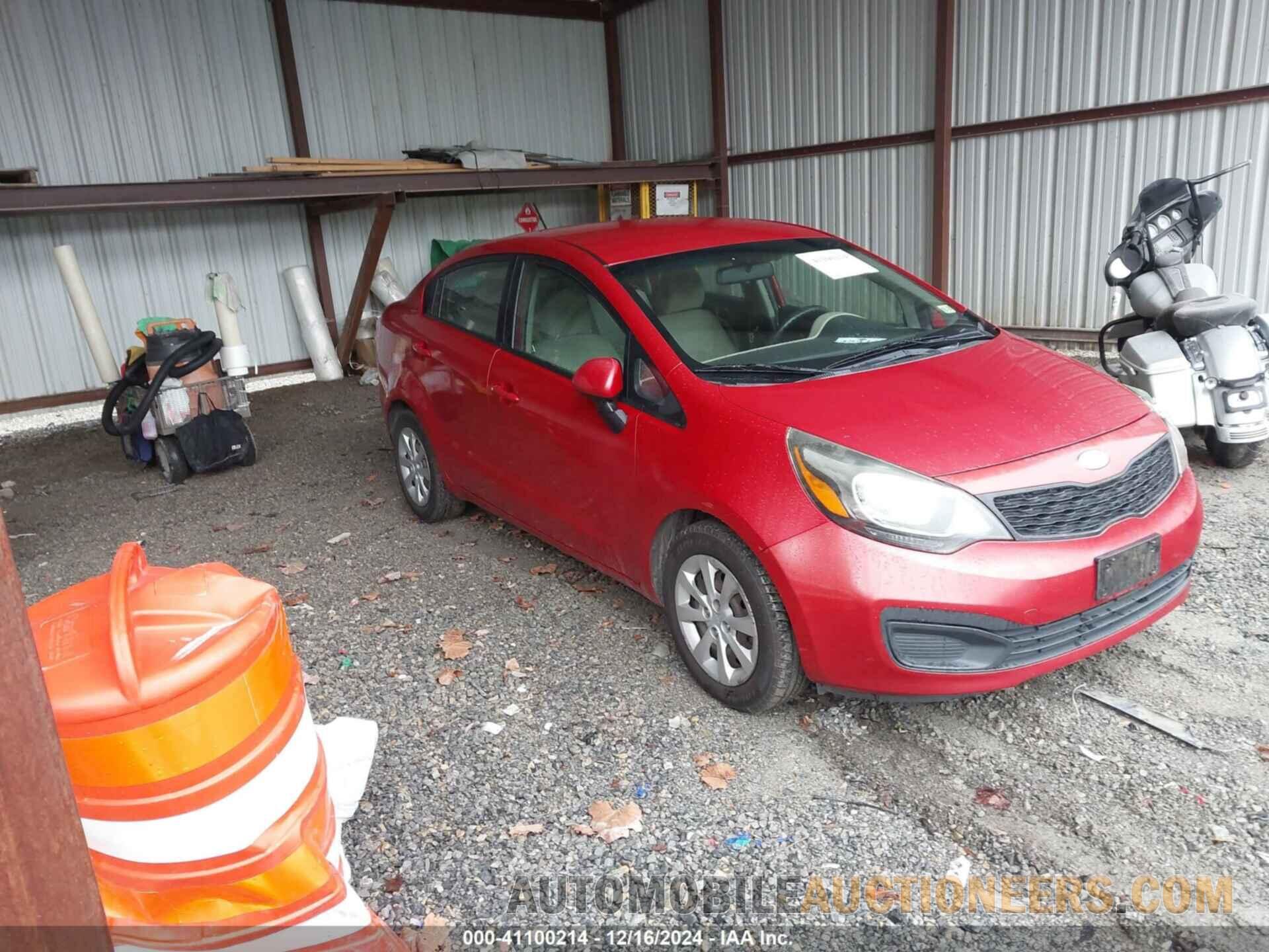 KNADM4A32D6309037 KIA RIO 2013