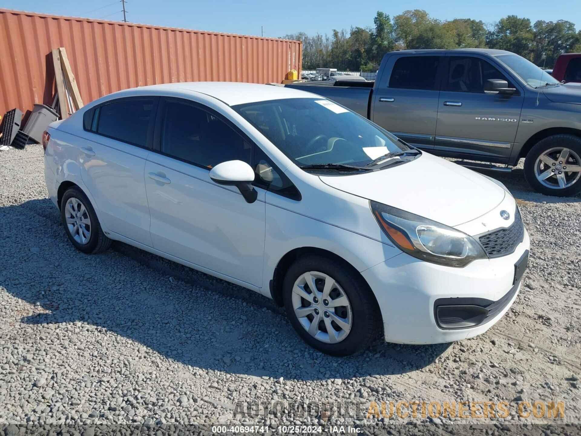 KNADM4A36D6128619 KIA RIO 2013