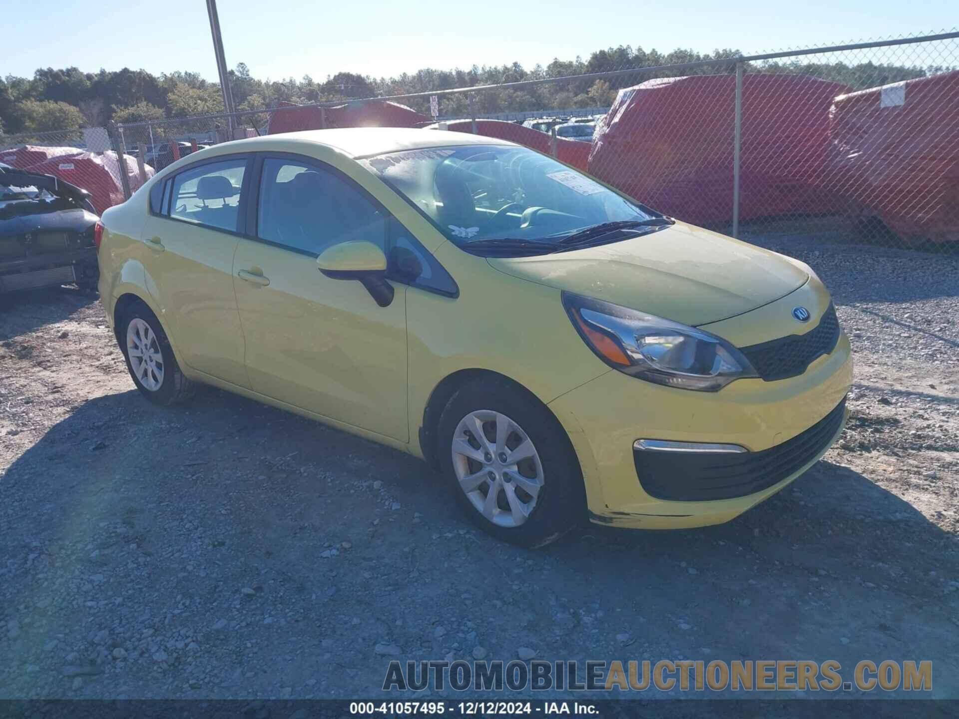 KNADM4A37G6574895 KIA RIO 2016