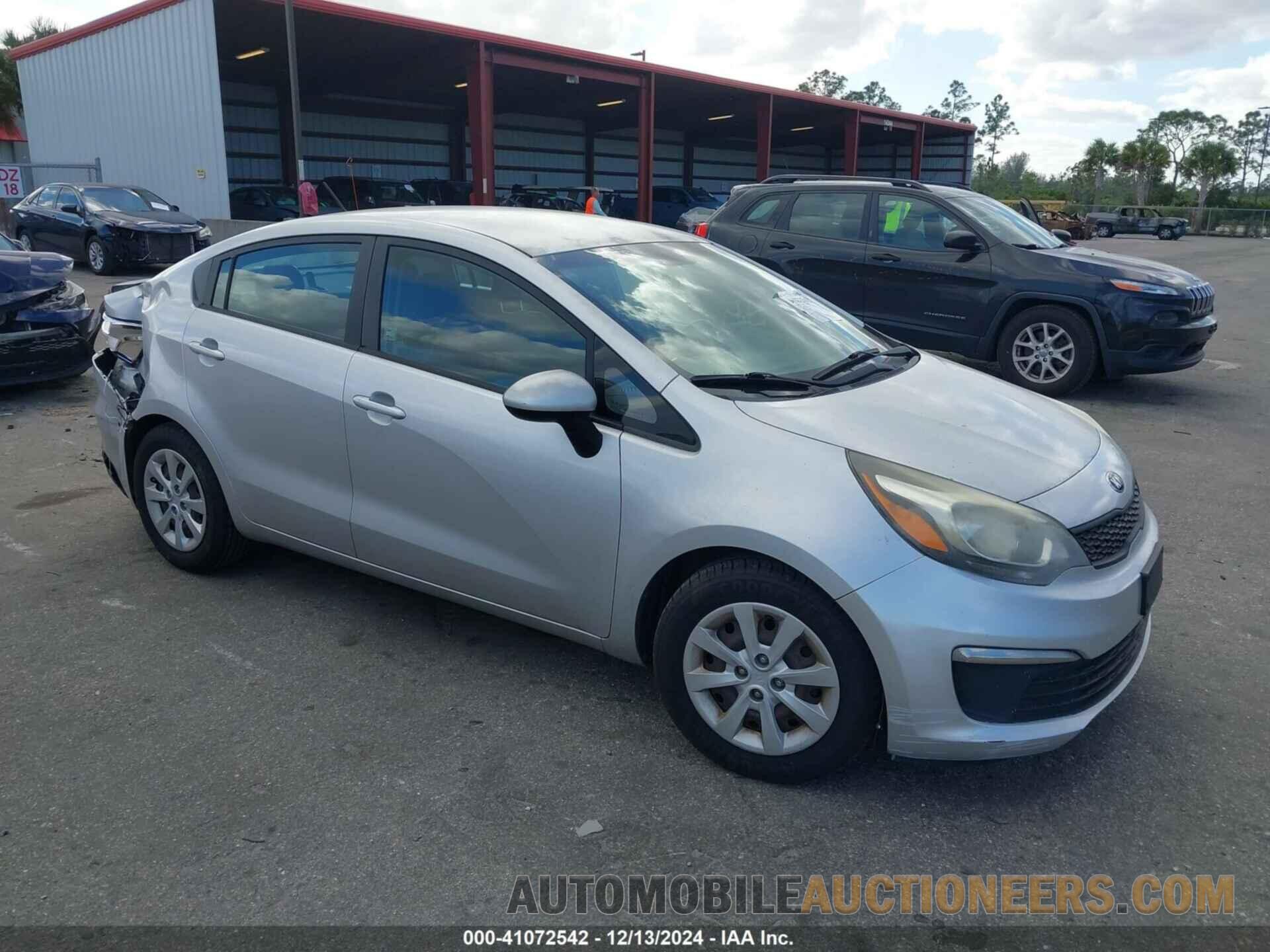 KNADM4A37G6596993 KIA RIO 2016