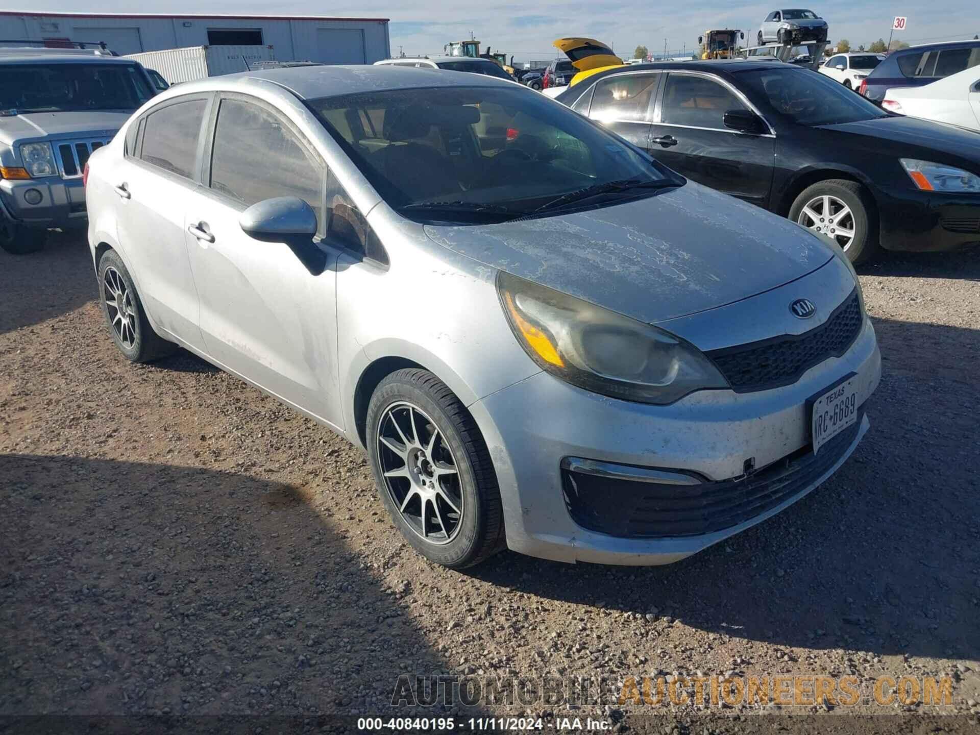 KNADM4A37G6666220 KIA RIO 2016