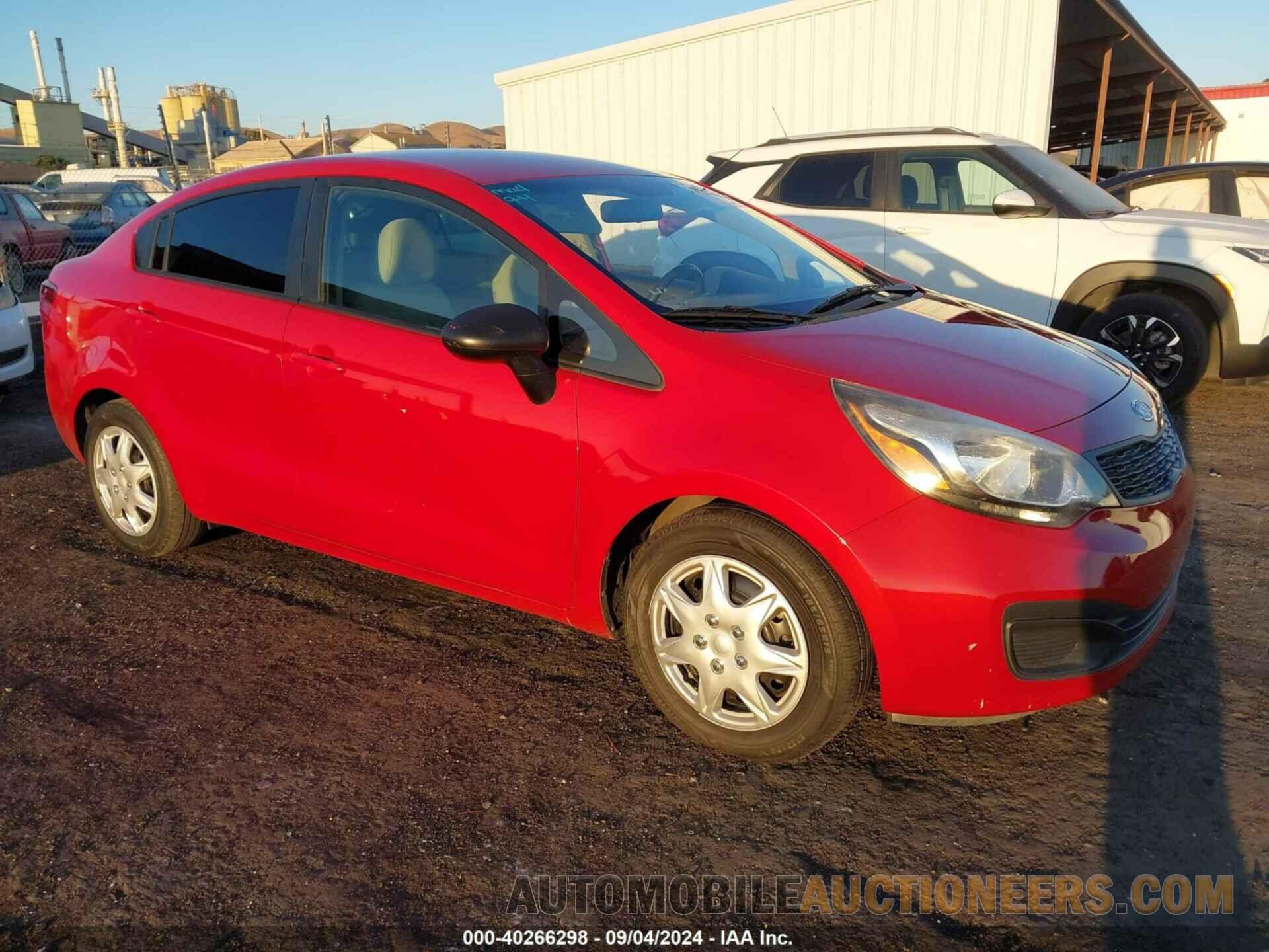 KNADM4A38C6044297 KIA RIO 2012