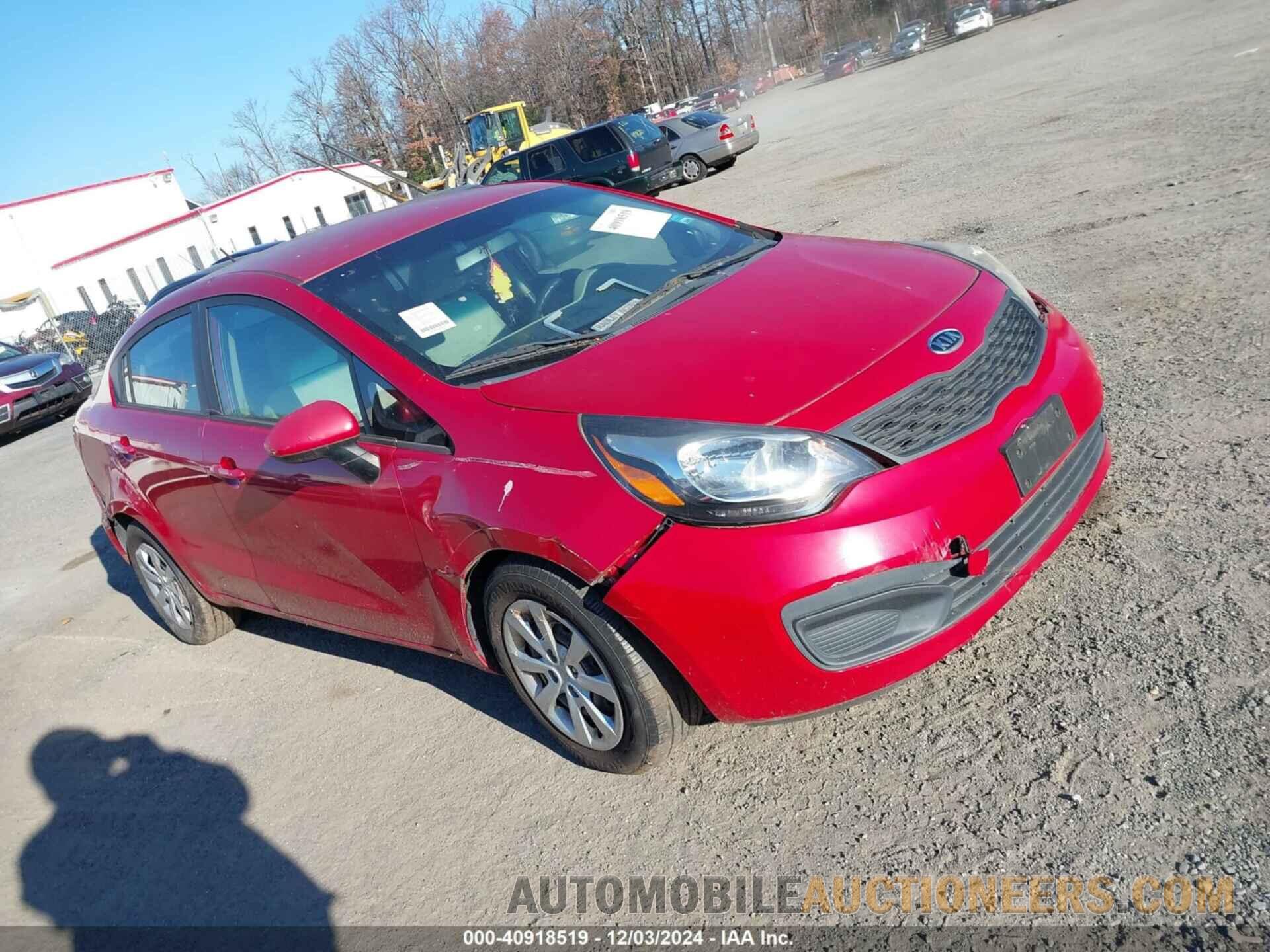 KNADM4A38C6074304 KIA RIO 2012