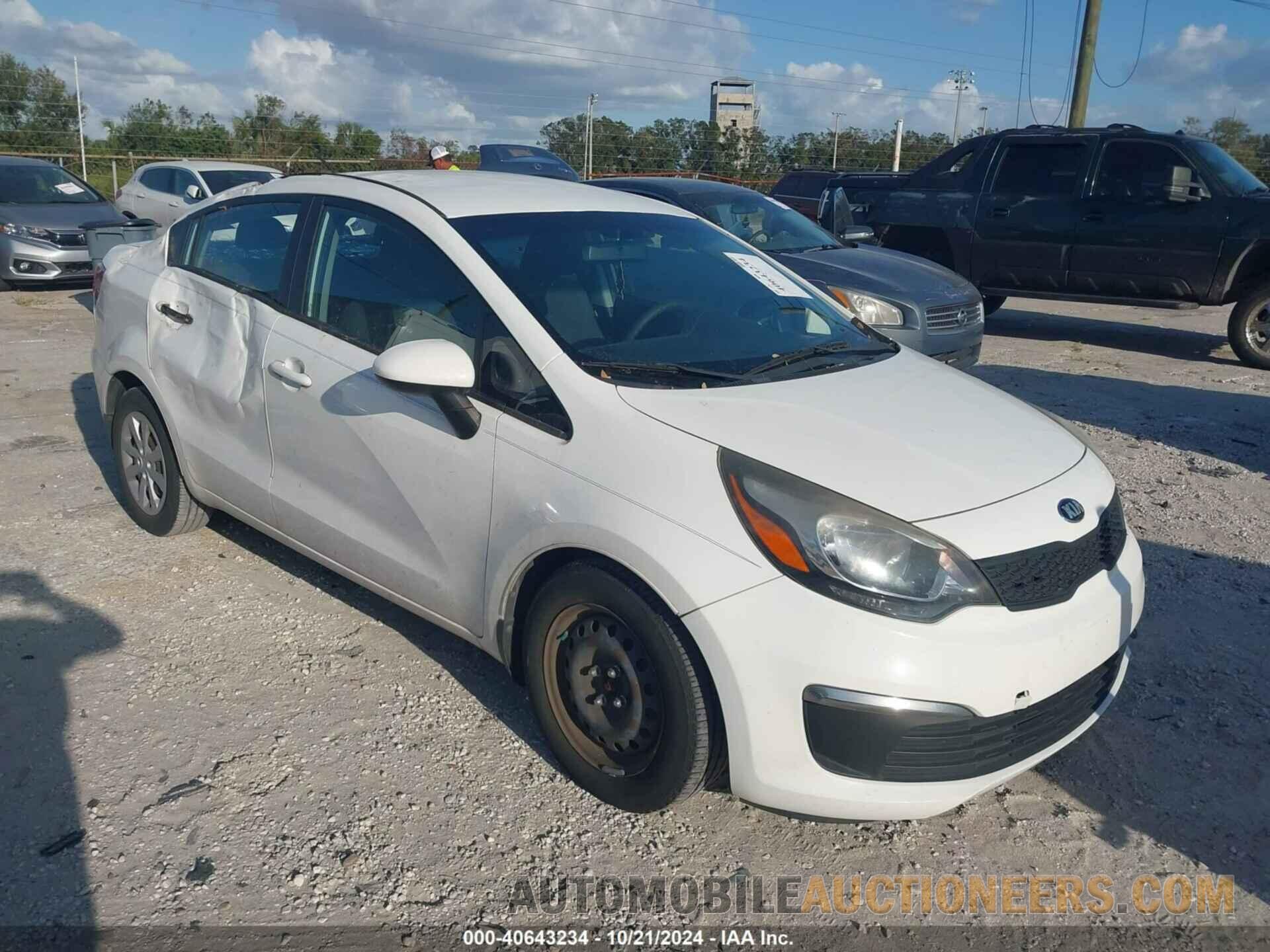 KNADM4A38G6640645 KIA RIO 2016