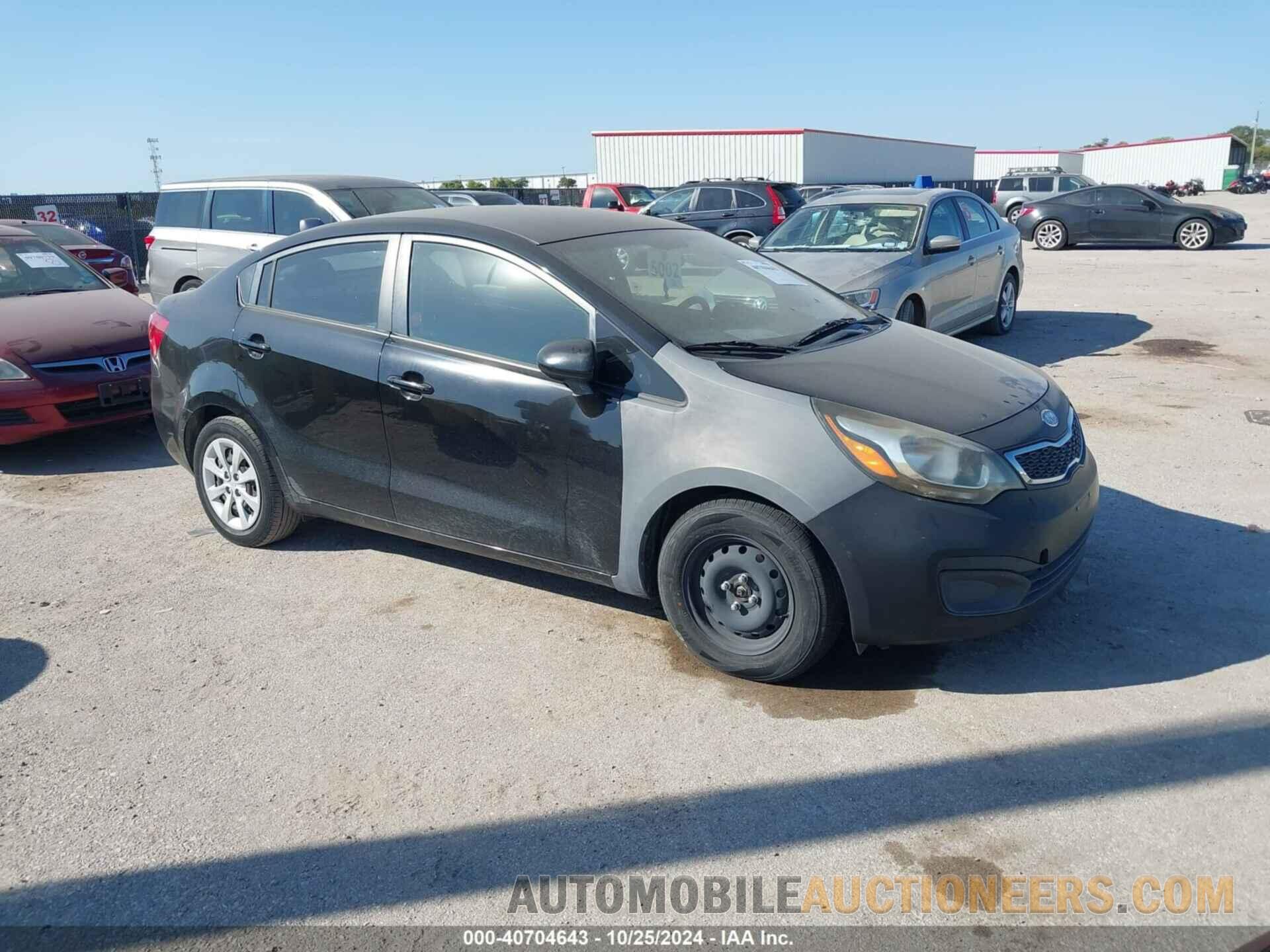 KNADN4A32C6090222 KIA RIO 2012