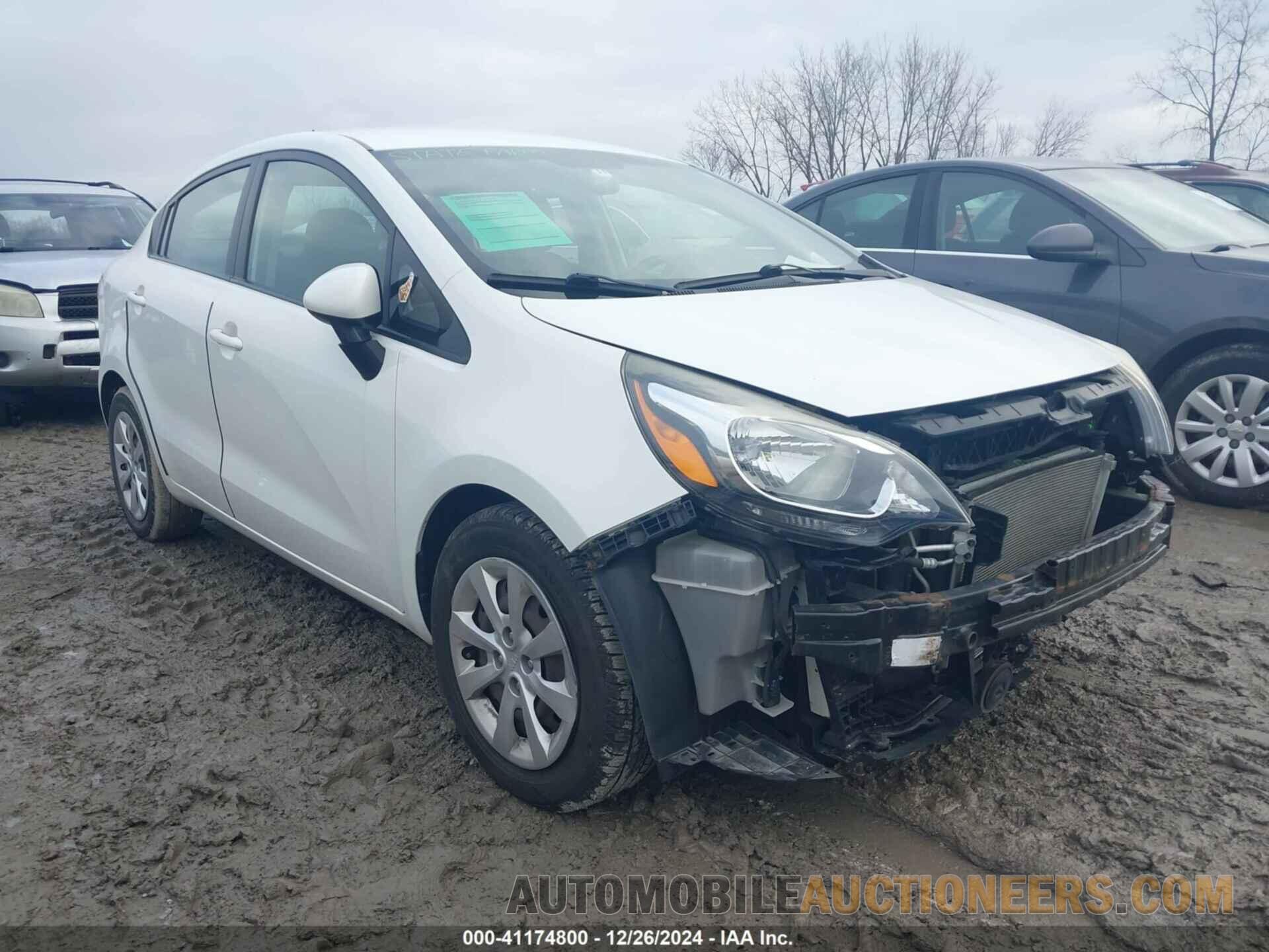 KNADN4A33C6052904 KIA RIO 2012