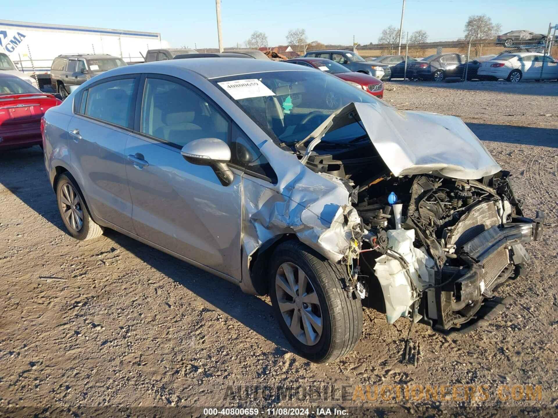 KNADN4A35C6050622 KIA RIO 2012