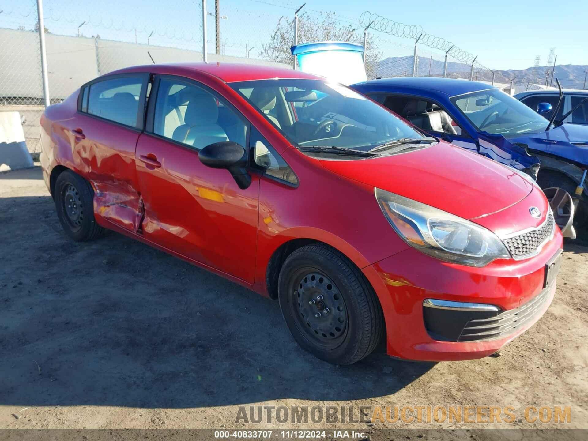 KNADN4A3XH6040420 KIA RIO 2017