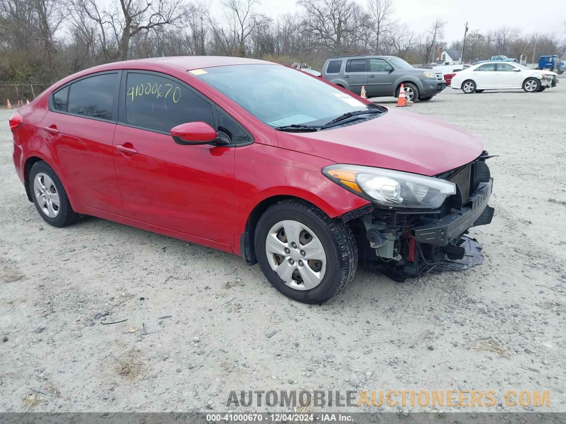 KNAFK4A60G5610862 KIA FORTE 2016