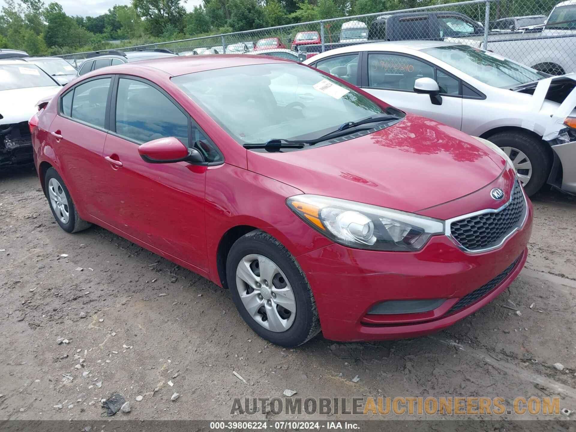 KNAFK4A62G5573555 KIA FORTE 2016