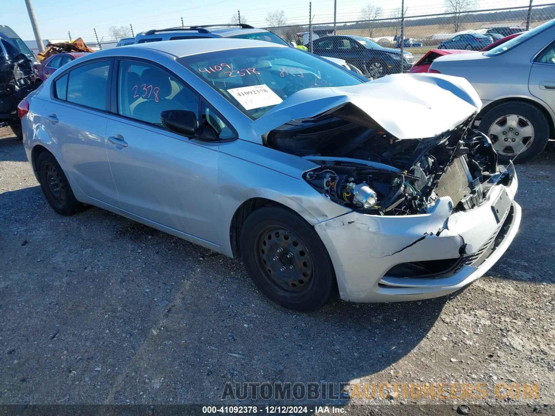 KNAFK4A63F5376246 KIA FORTE 2015