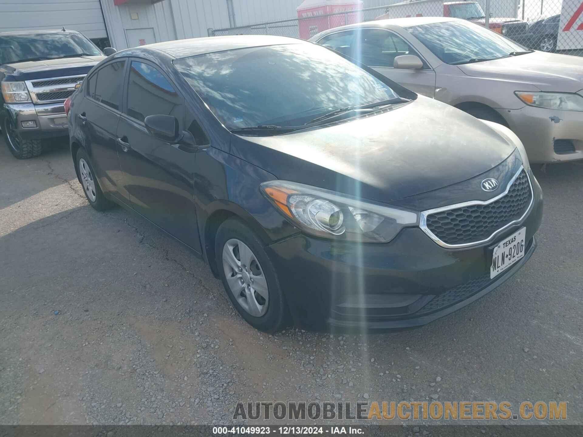 KNAFK4A63G5562998 KIA FORTE 2016