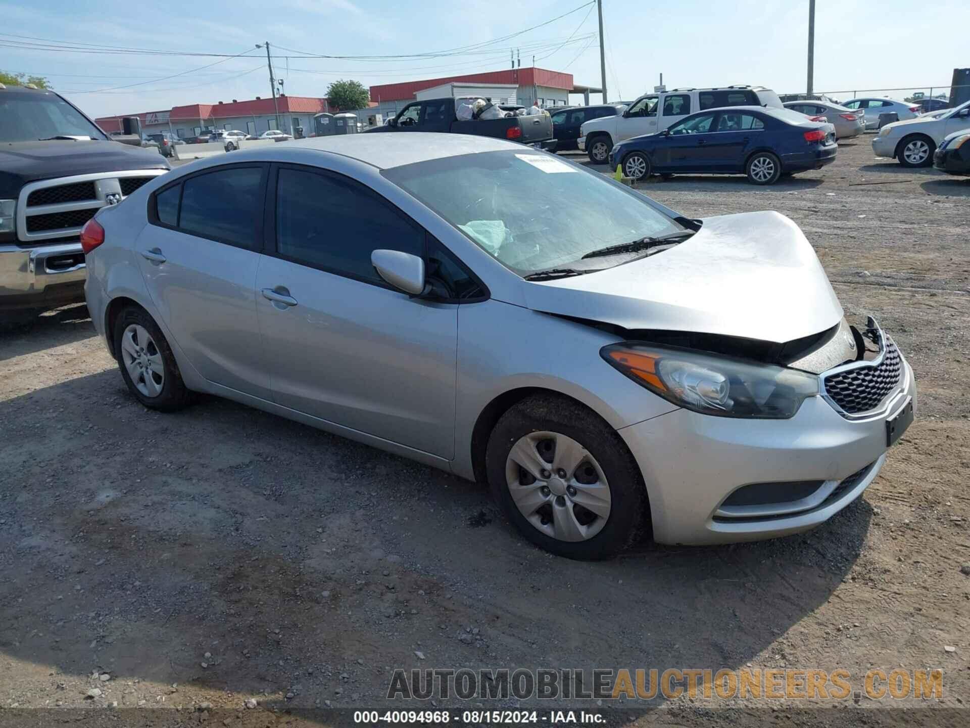 KNAFK4A65E5180341 KIA FORTE 2014