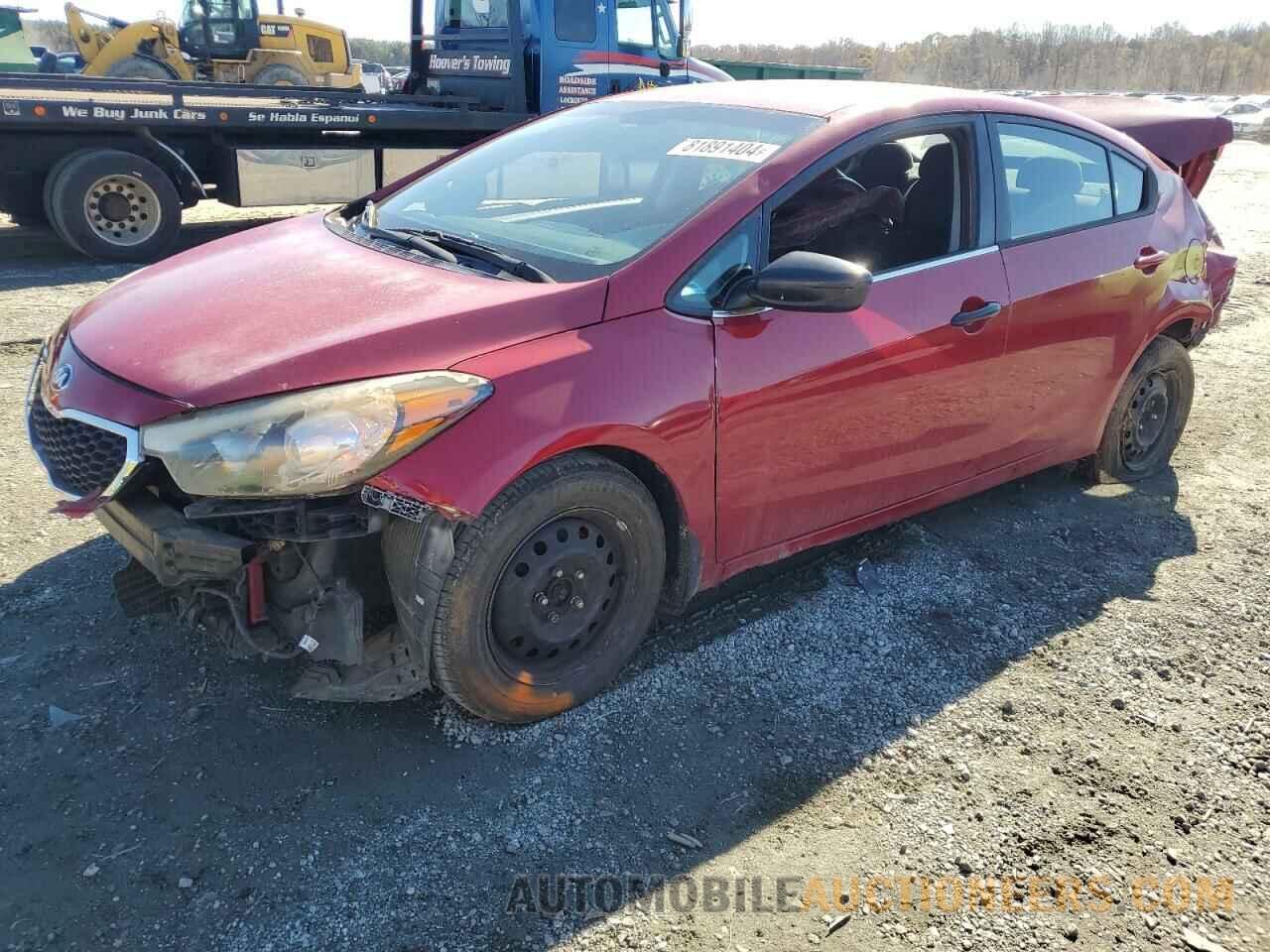 KNAFK4A65G5564316 KIA FORTE 2016