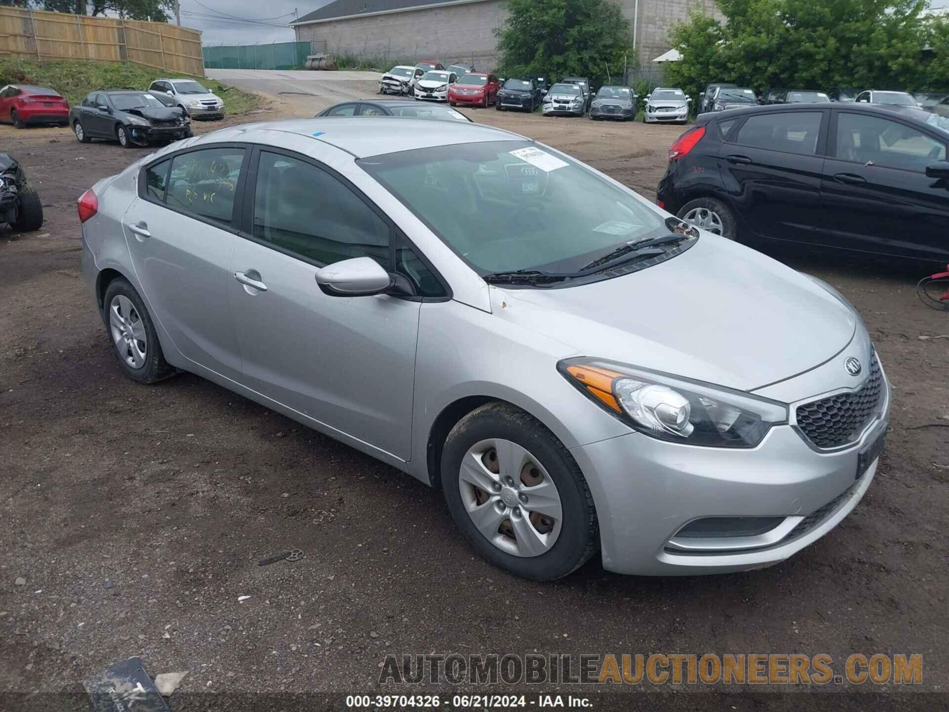 KNAFK4A69F5262249 KIA FORTE 2015