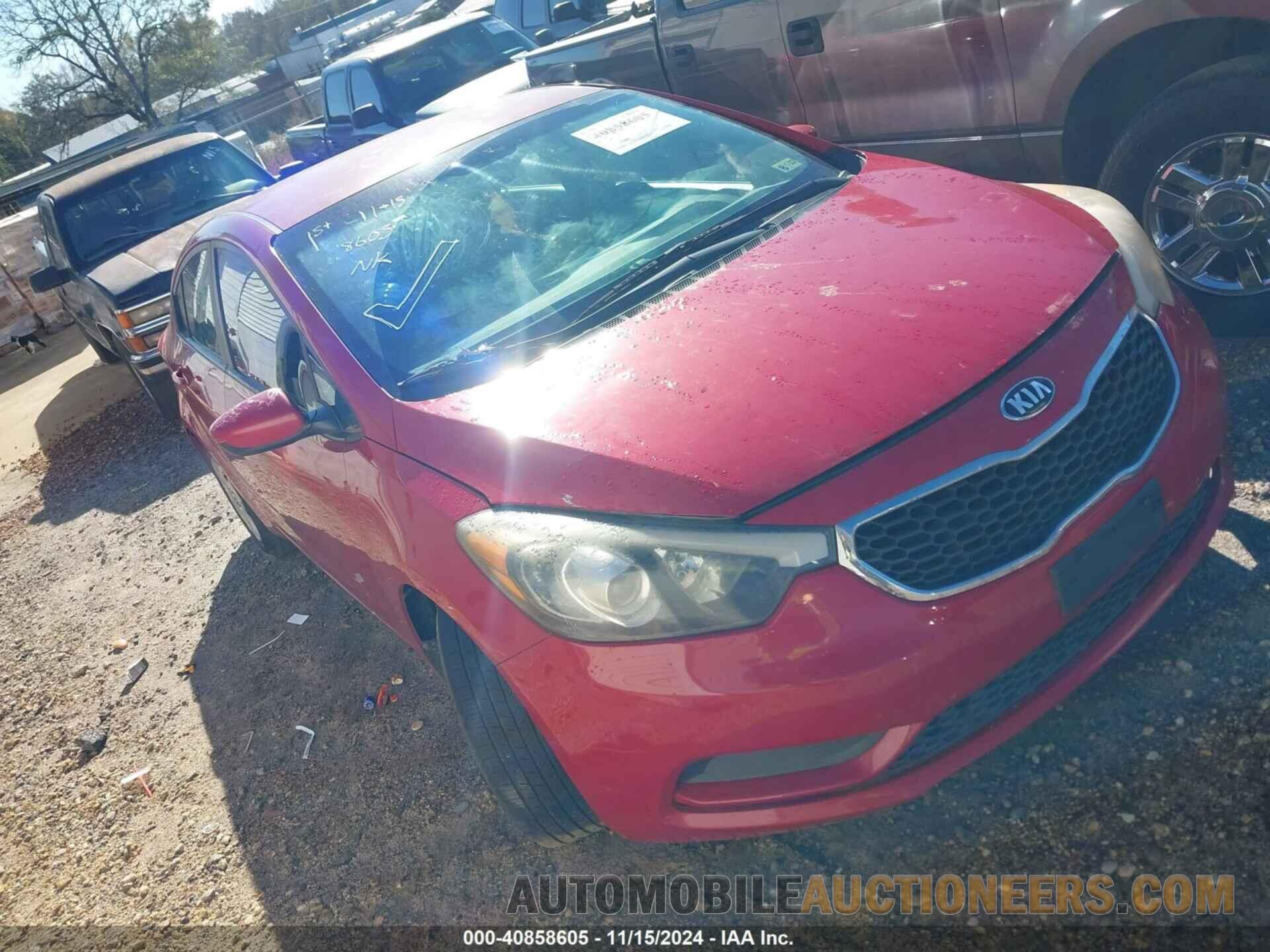 KNAFK4A69G5567221 KIA FORTE 2016