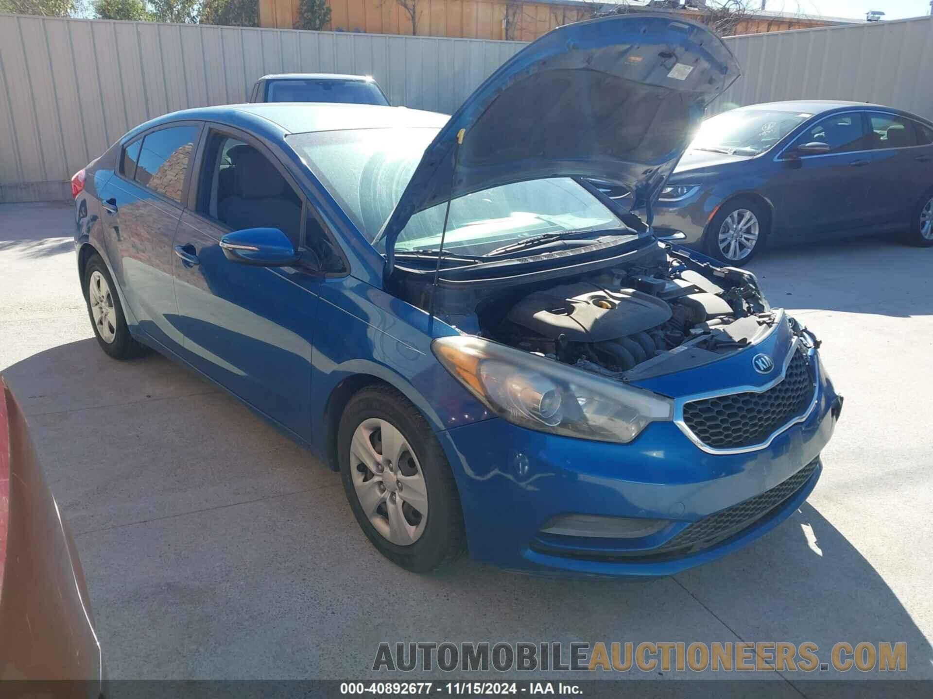 KNAFX4A60F5294878 KIA FORTE 2015