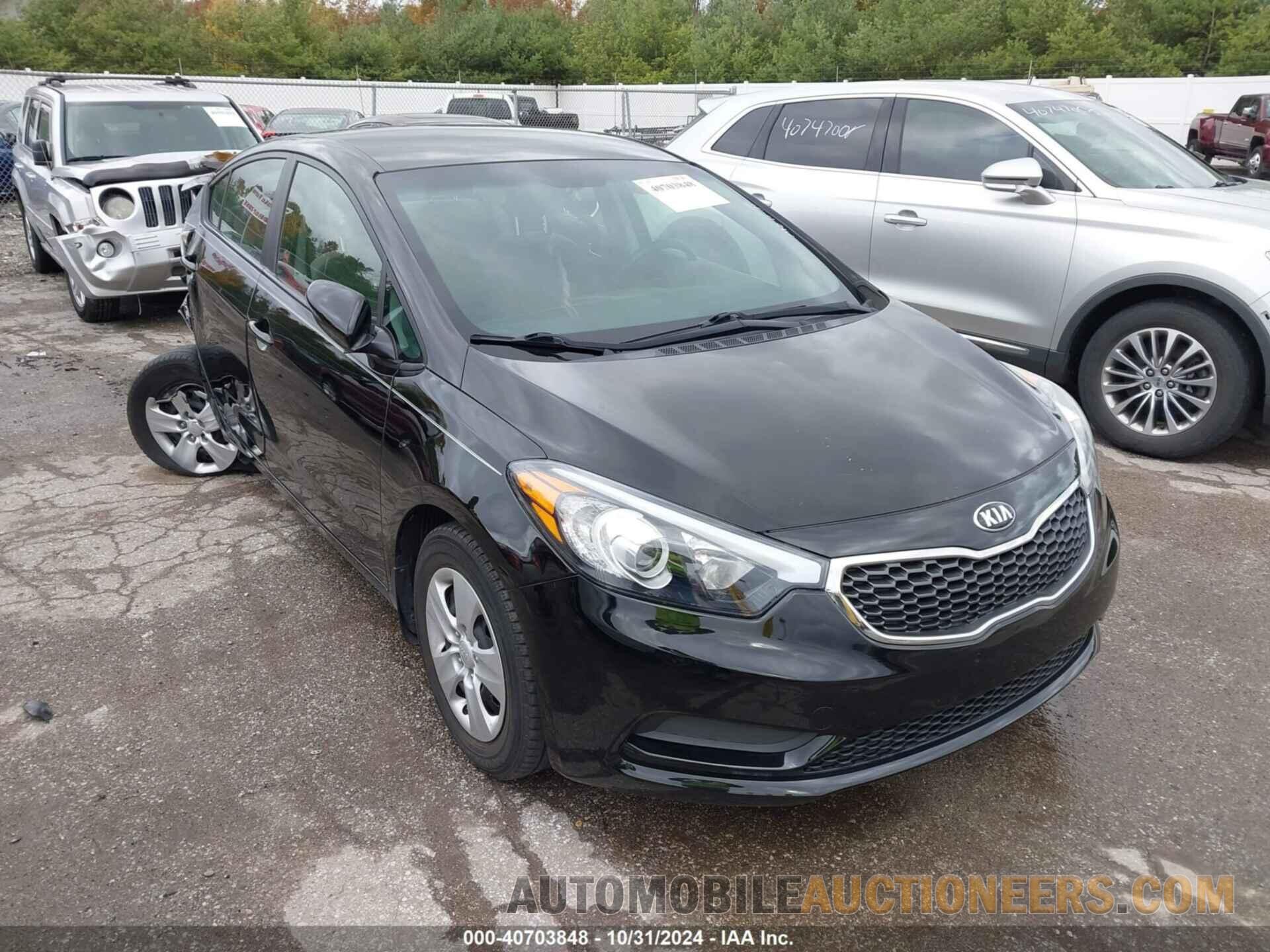 KNAFX4A60G5499747 KIA FORTE 2016