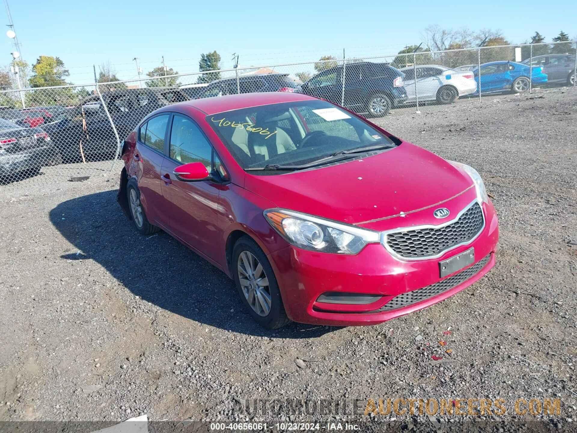 KNAFX4A61G5462013 KIA FORTE 2016