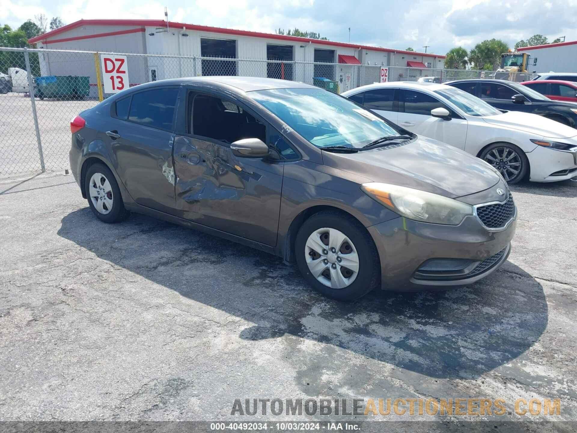 KNAFX4A62F5309347 KIA FORTE 2015