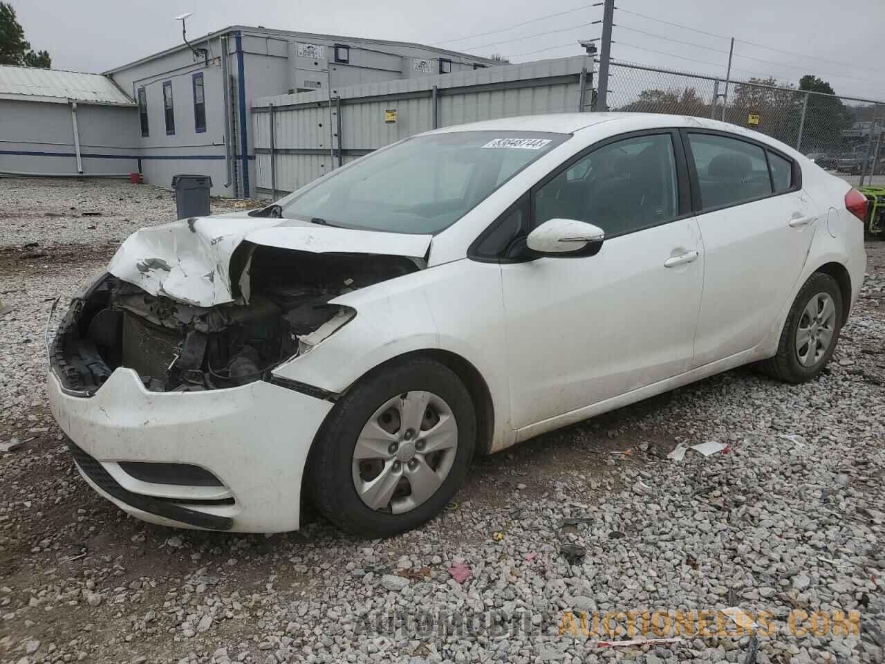 KNAFX4A62G5521716 KIA FORTE 2016