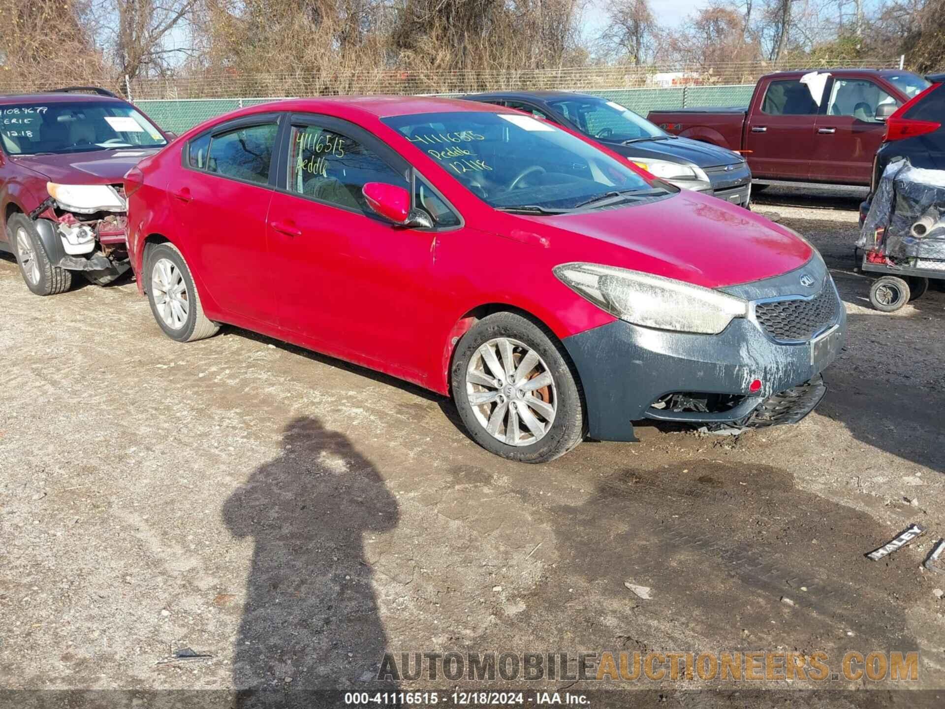 KNAFX4A63E5223706 KIA FORTE 2014