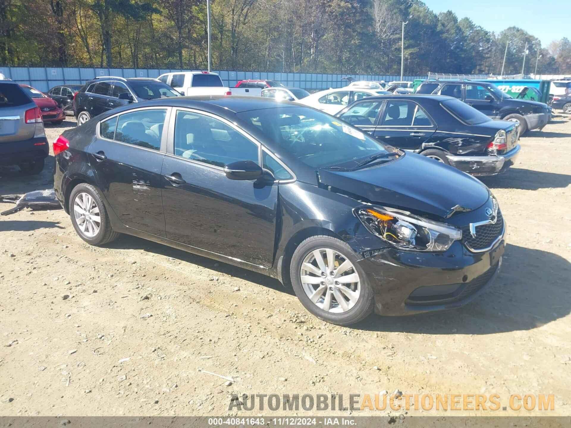 KNAFX4A64E5179487 KIA FORTE 2014