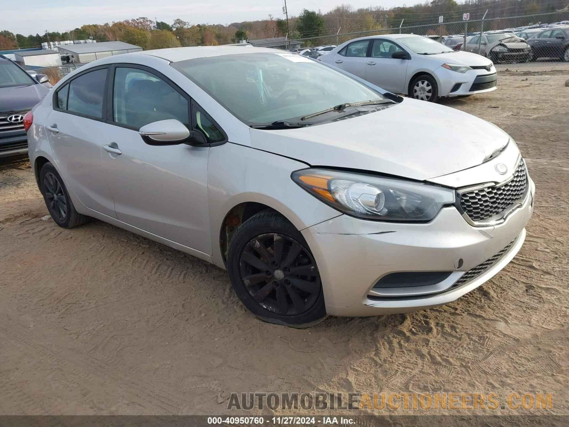 KNAFX4A65E5215817 KIA FORTE 2014