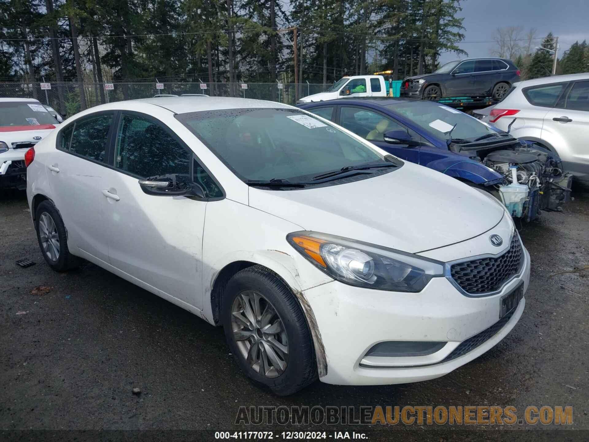 KNAFX4A65E5229300 KIA FORTE 2014