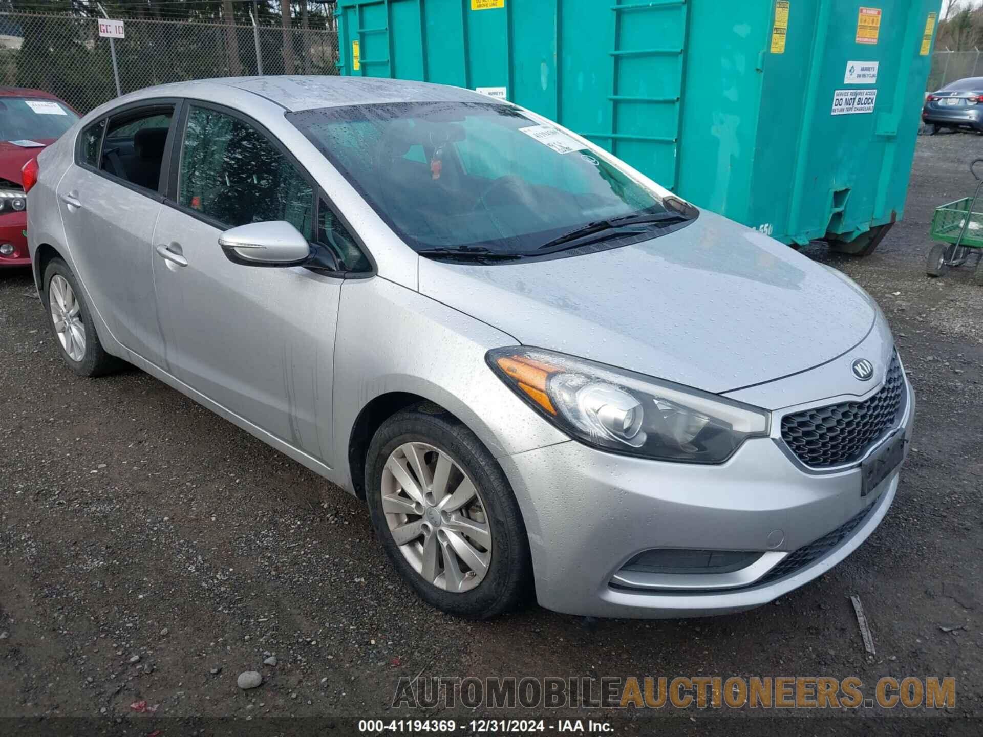 KNAFX4A67E5104461 KIA FORTE 2014