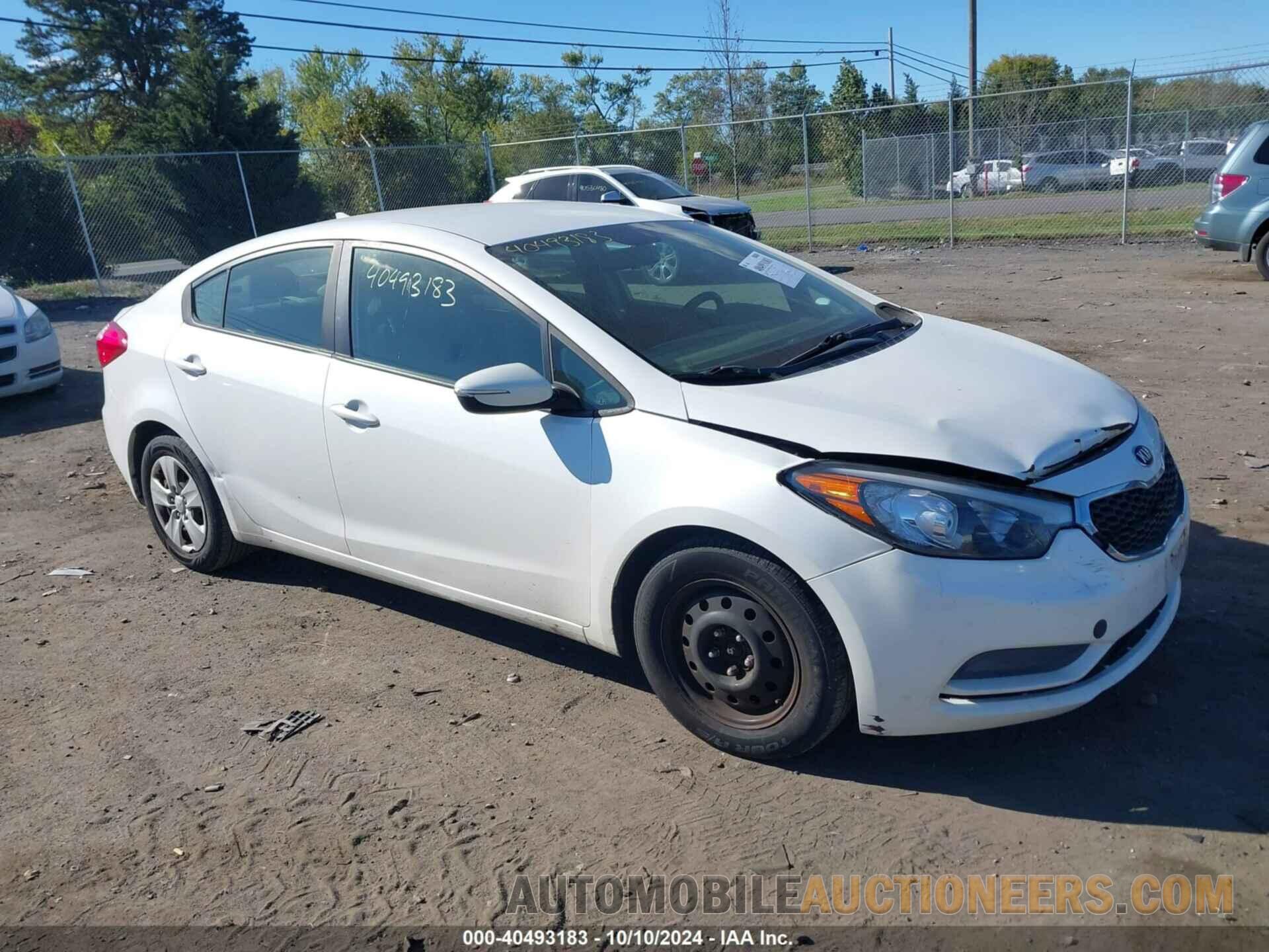 KNAFX4A68G5550976 KIA FORTE 2016