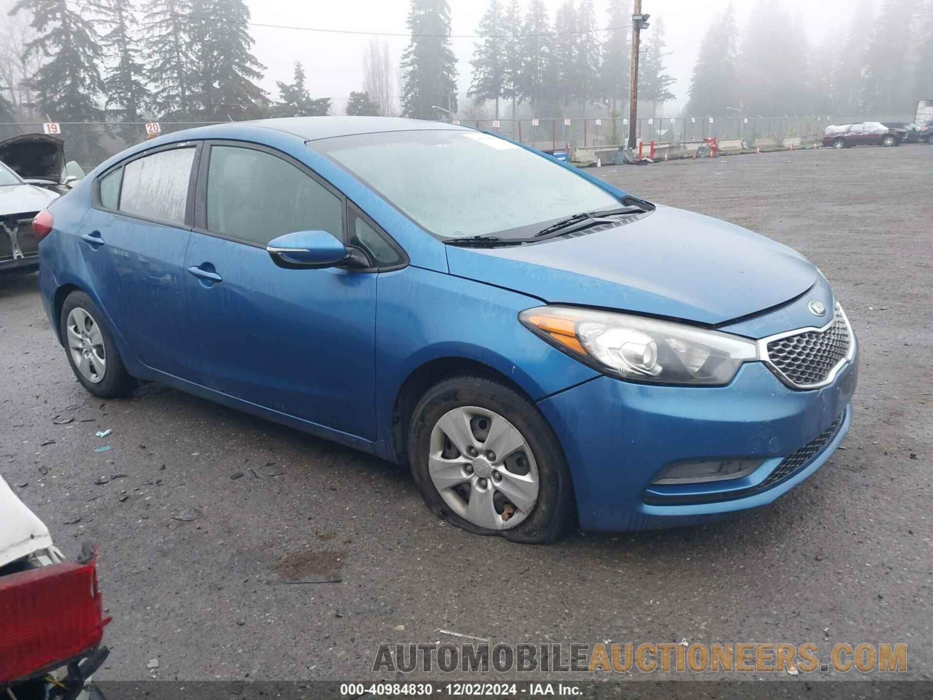 KNAFX4A69F5260180 KIA FORTE 2015