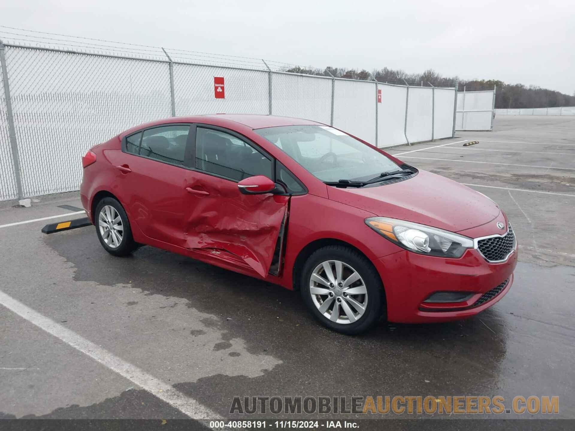 KNAFX4A6XE5208474 KIA FORTE 2014