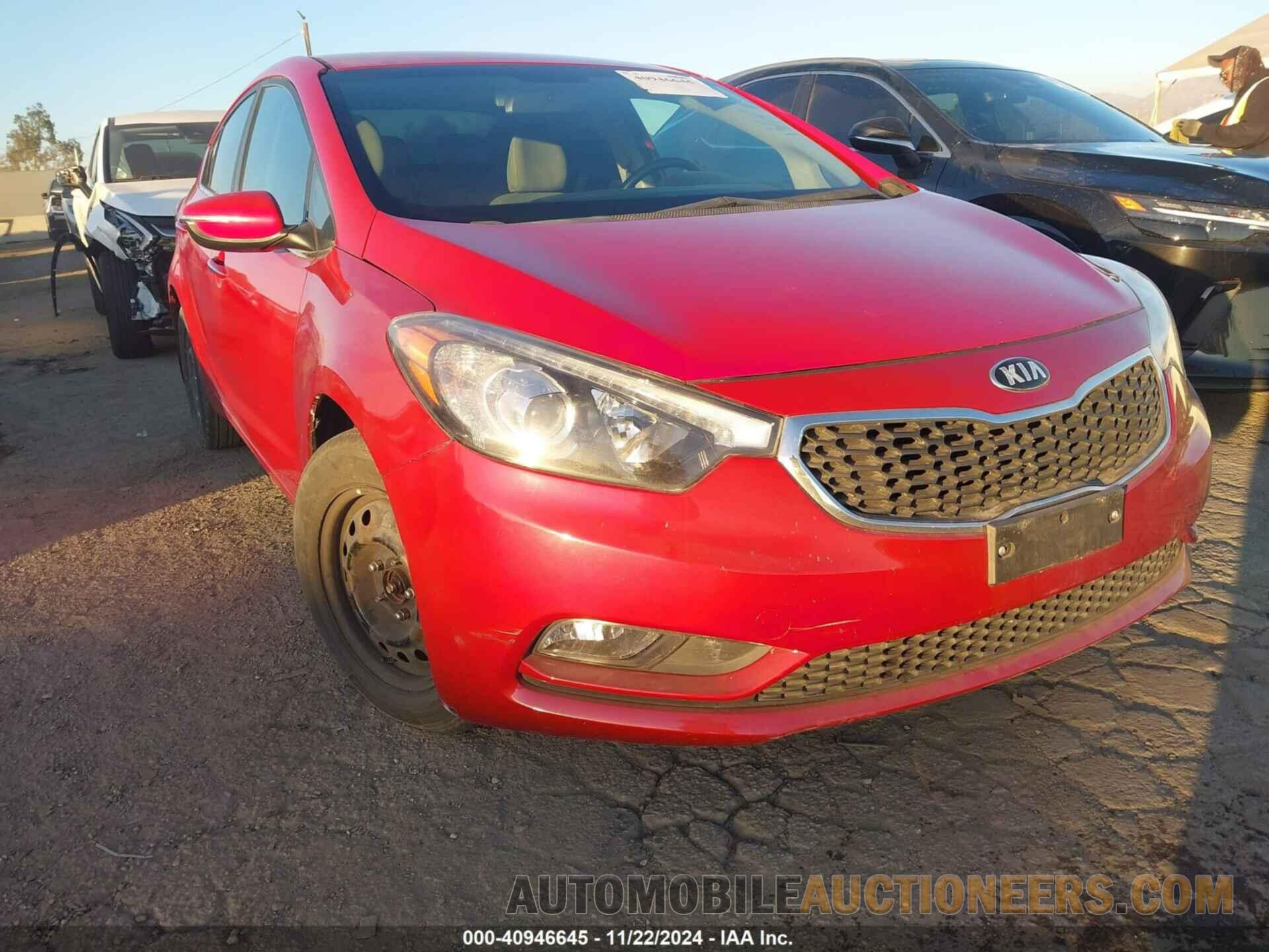 KNAFX4A84E5060968 KIA FORTE 2014